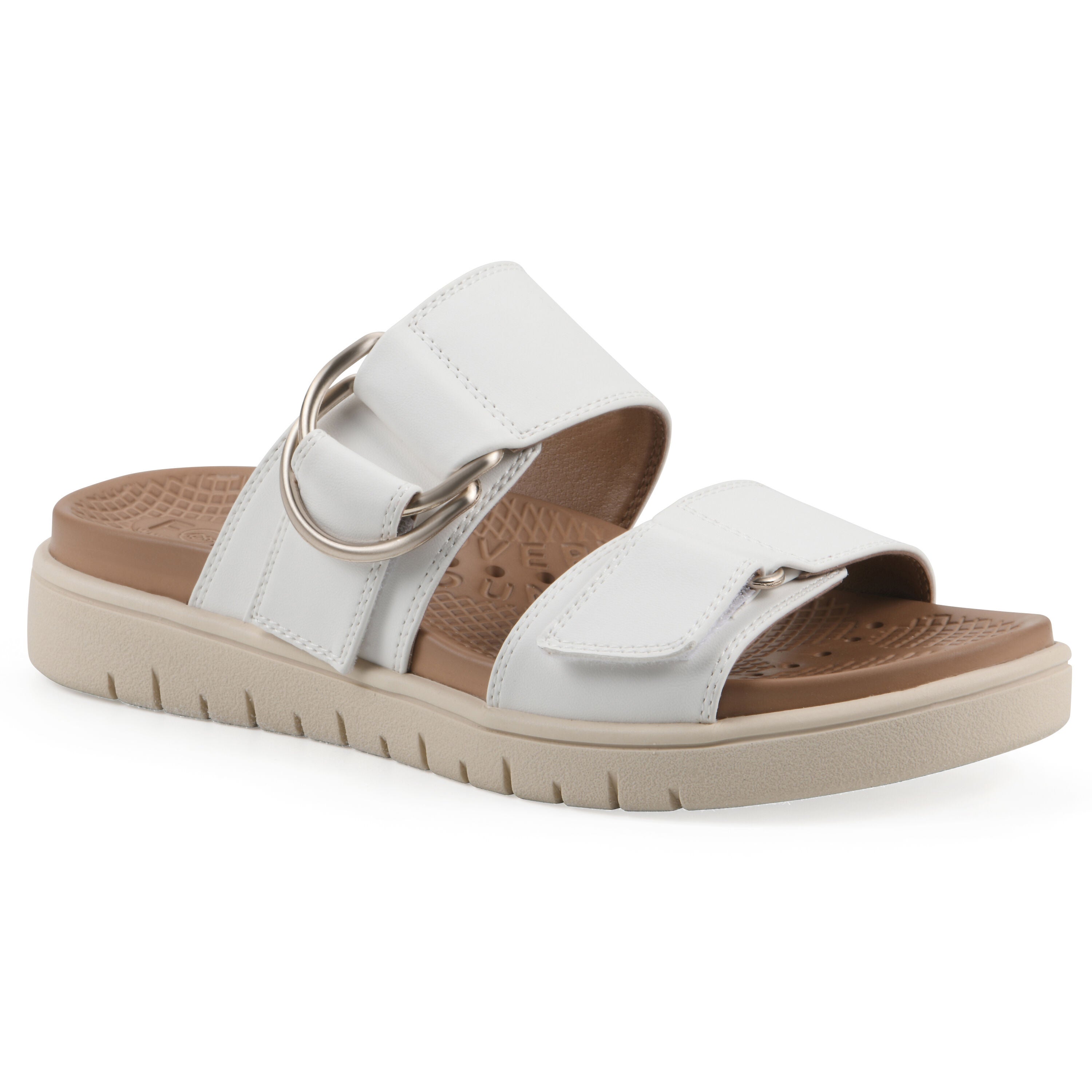 Namaste FOM Recovery Slide Sandal, WHITE SMOOTH, hi-res image number 0