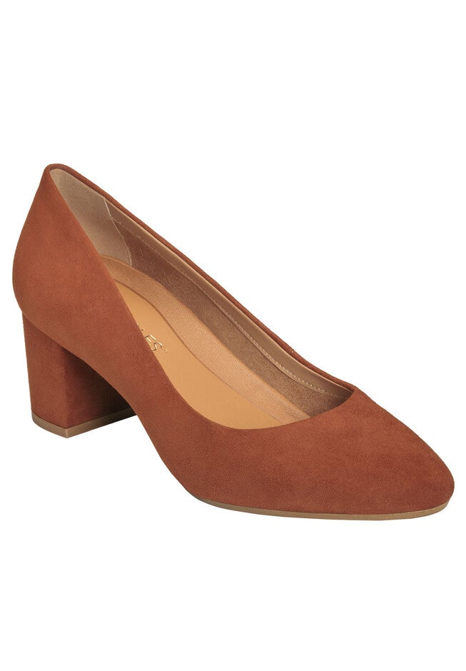 Silver Star Pump by Aerosoles®, MIDNIGHT BROWN SUEDE, hi-res image number null