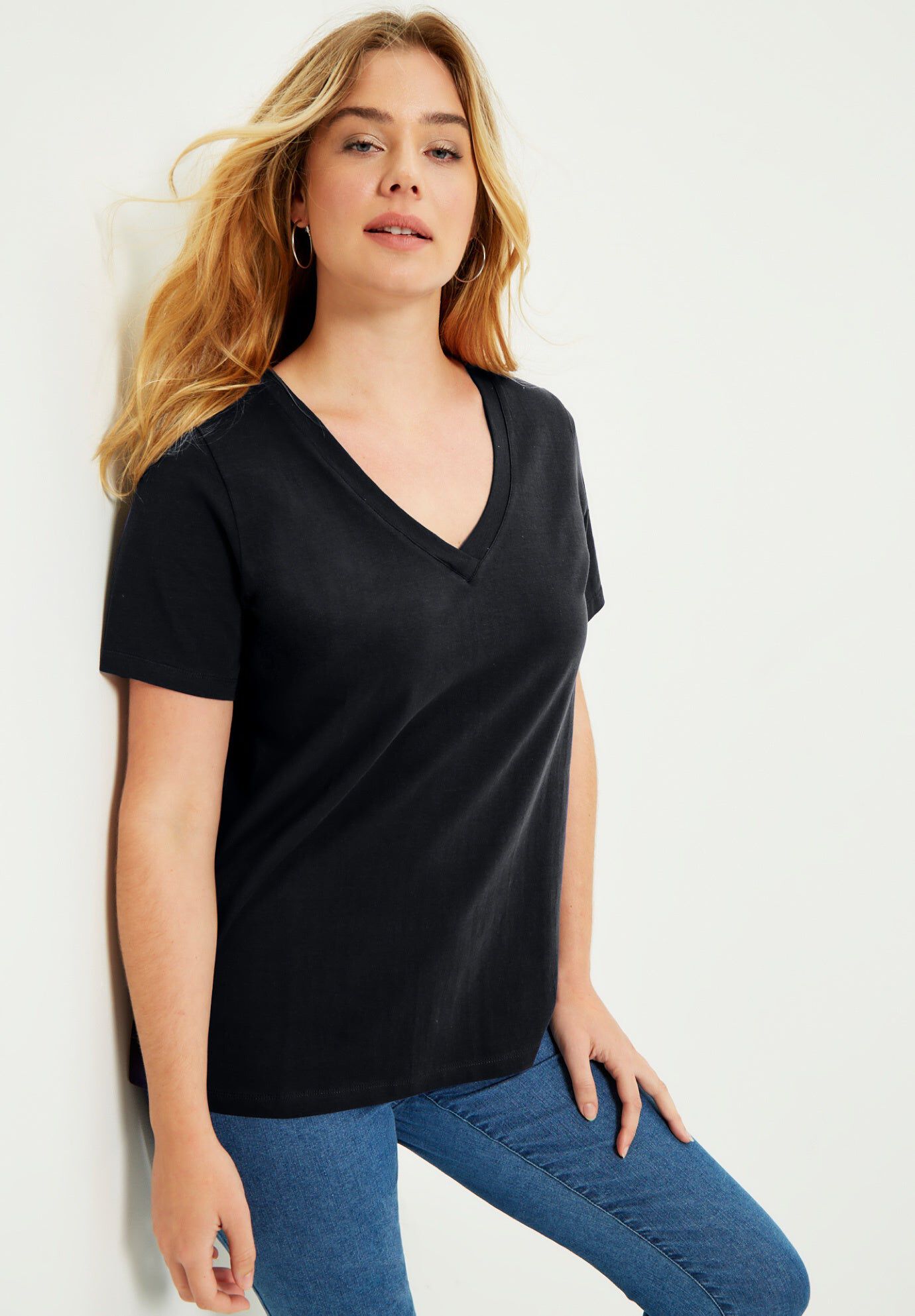 Short-Sleeve V-Neck One + Only Tee