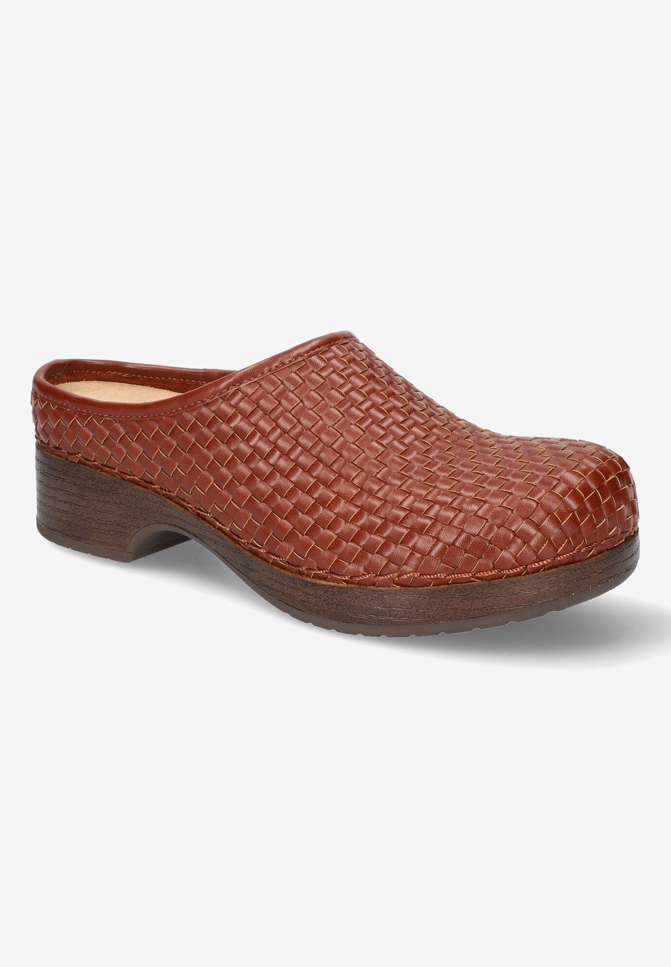 Motto Clog Mule, DARK TAN WOVEN, hi-res image number 0