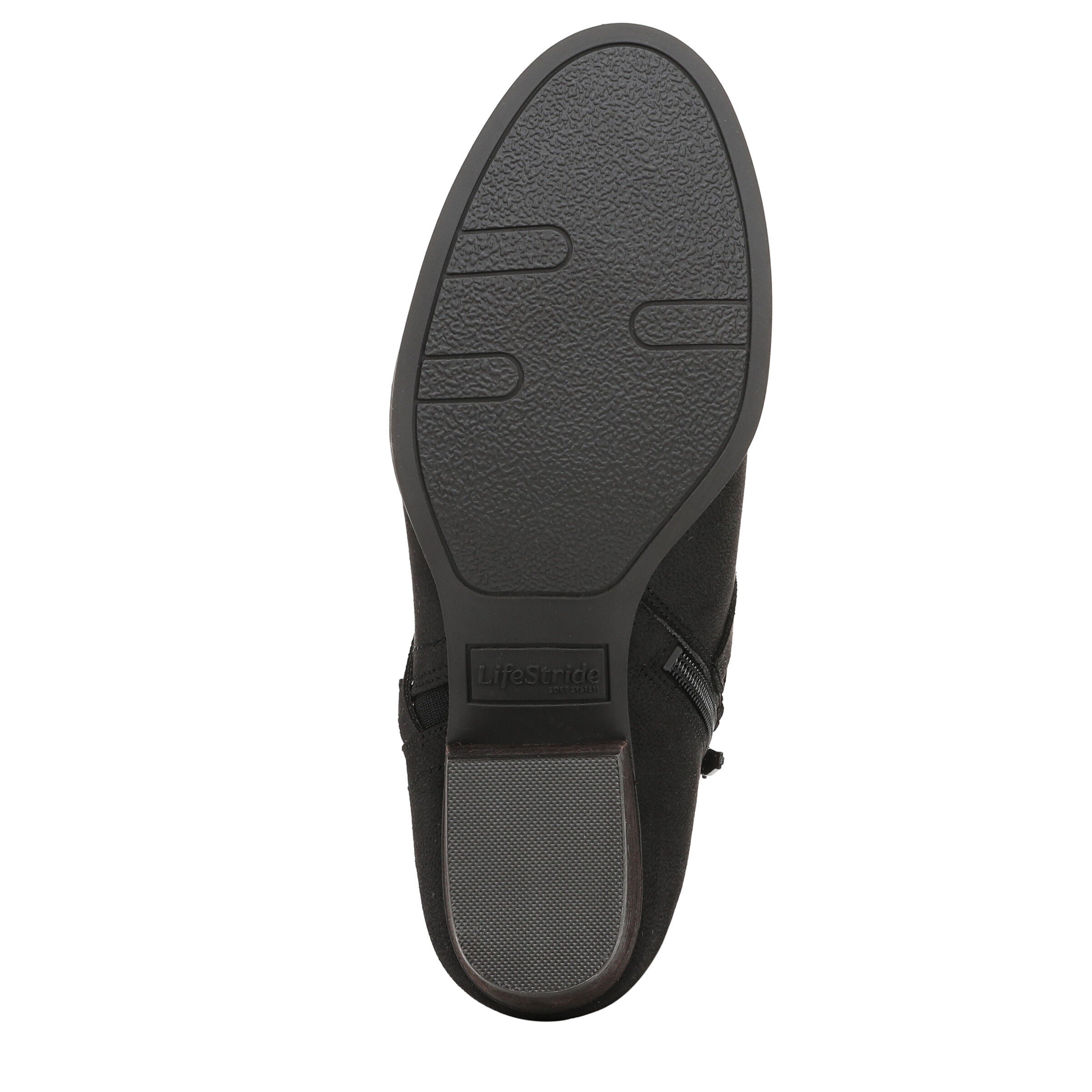 Bryce Ankle Bootie, BLACK FAUX LEATHER, alternate image number 7