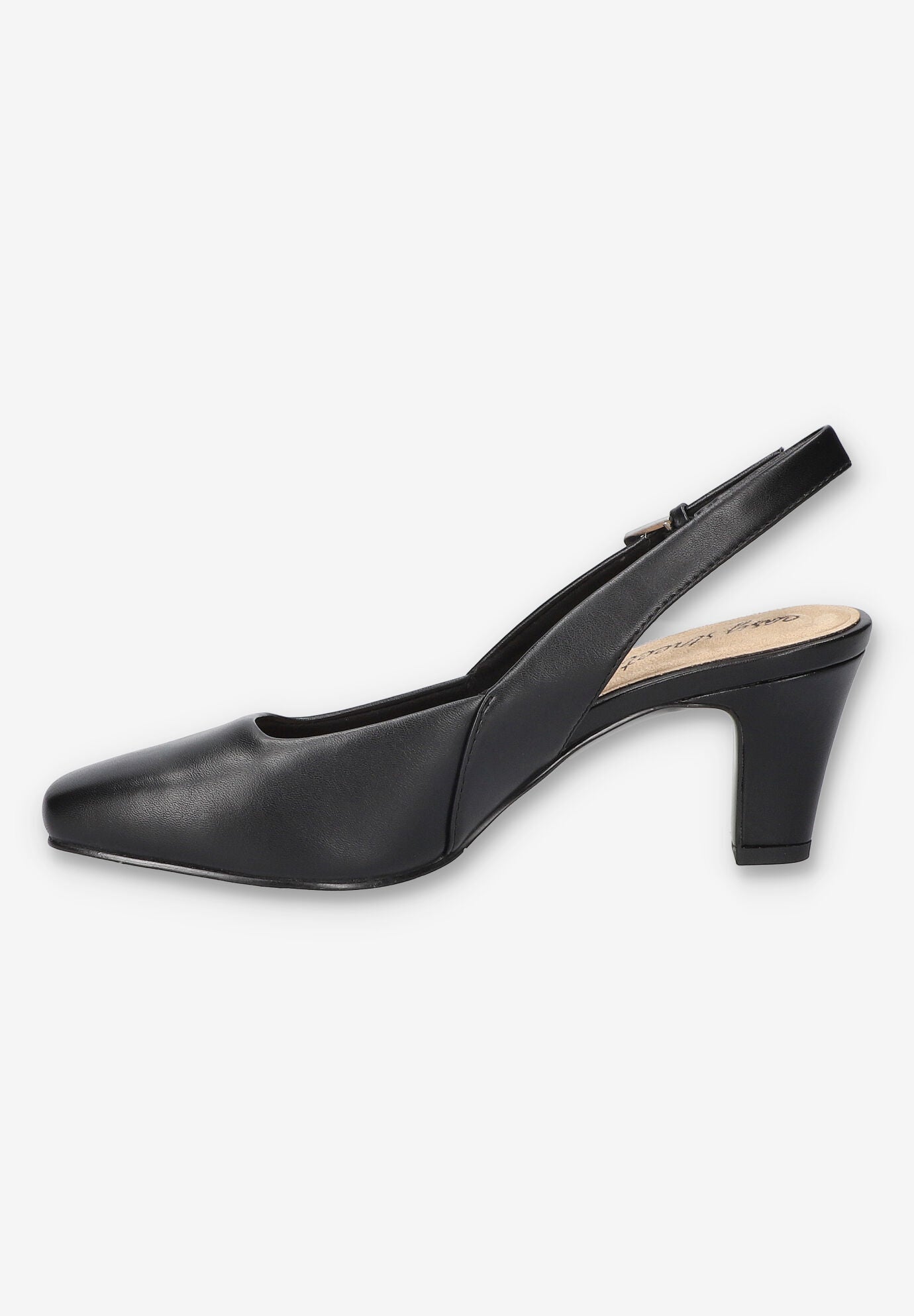 Ritsa Square Toe Slingback Pump, BLACK, alternate image number 4