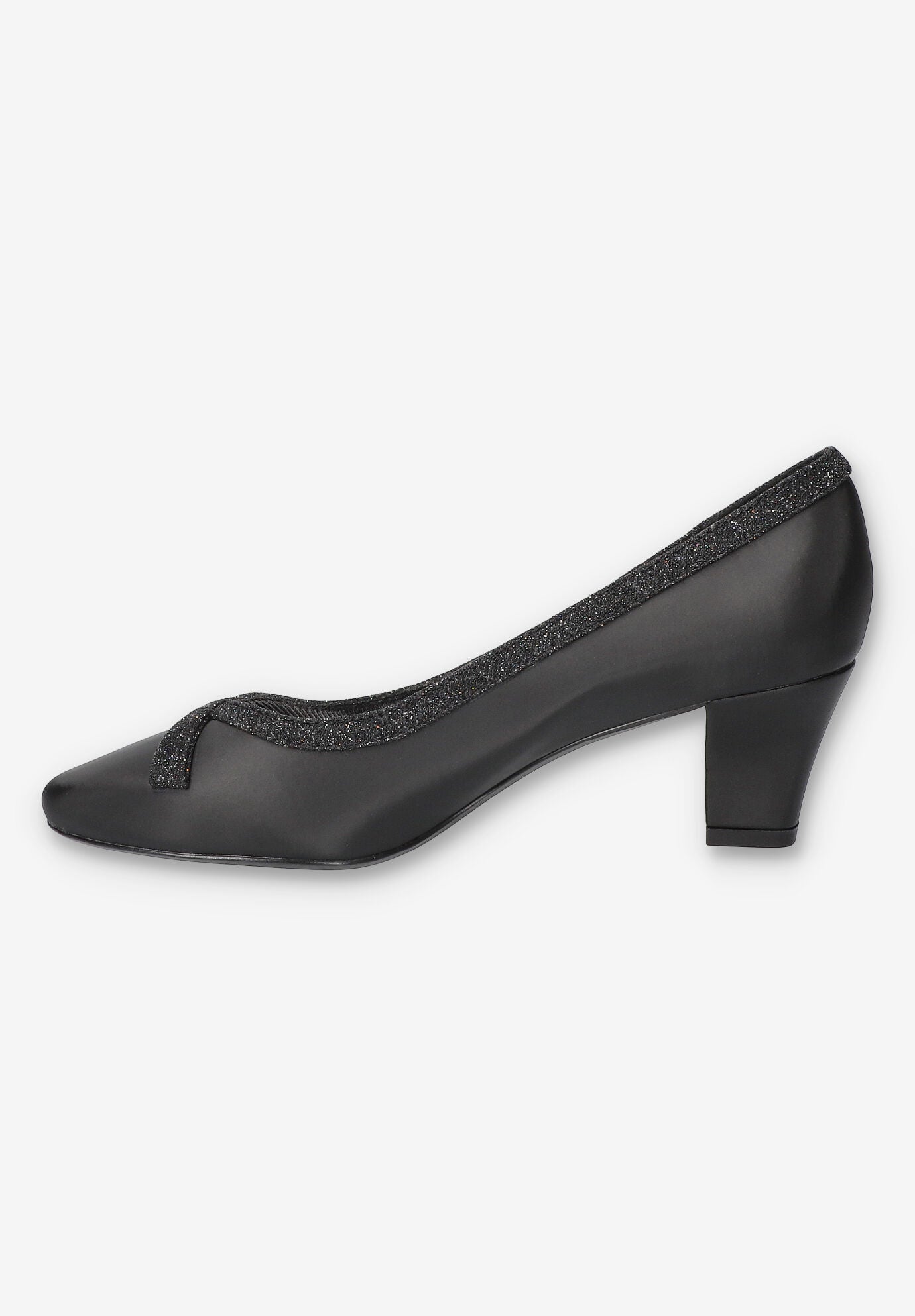 Kata Pump, BLACK SATIN, alternate image number 4