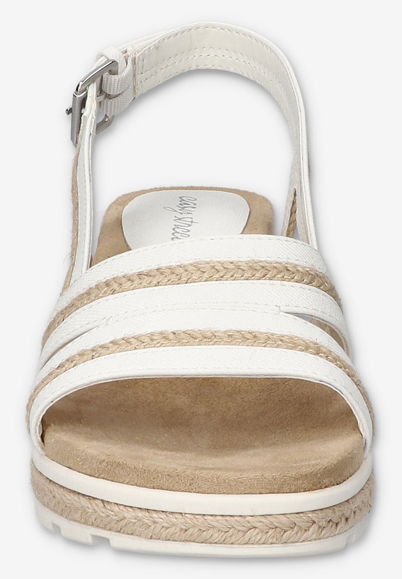 Mel Wedge Sandal, WHITE, on-hover image number 1