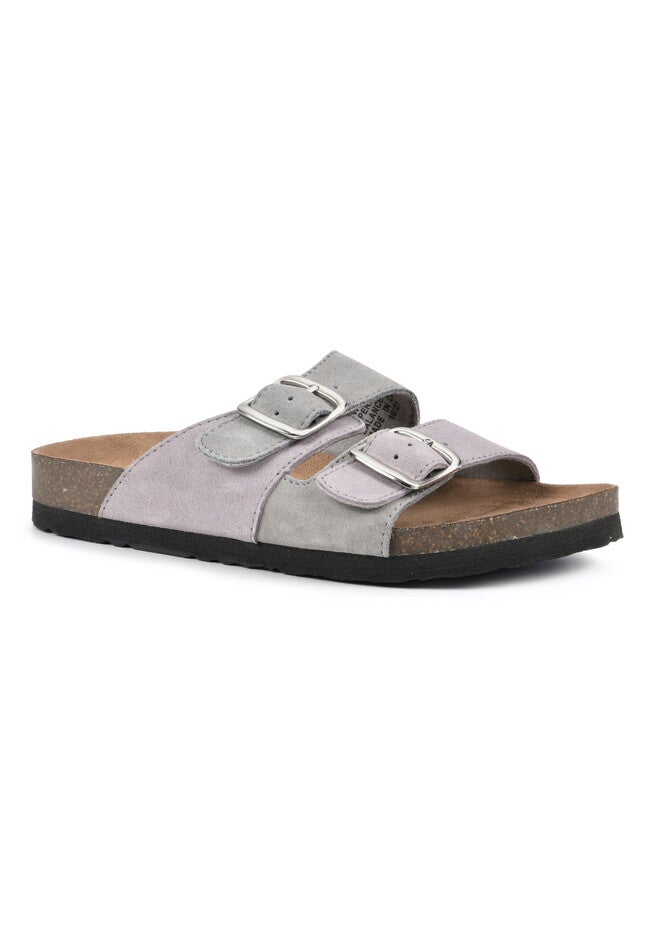 White Mountain Hippy Footbed Sandal, LAVENDER BLUSH GREY, hi-res image number null