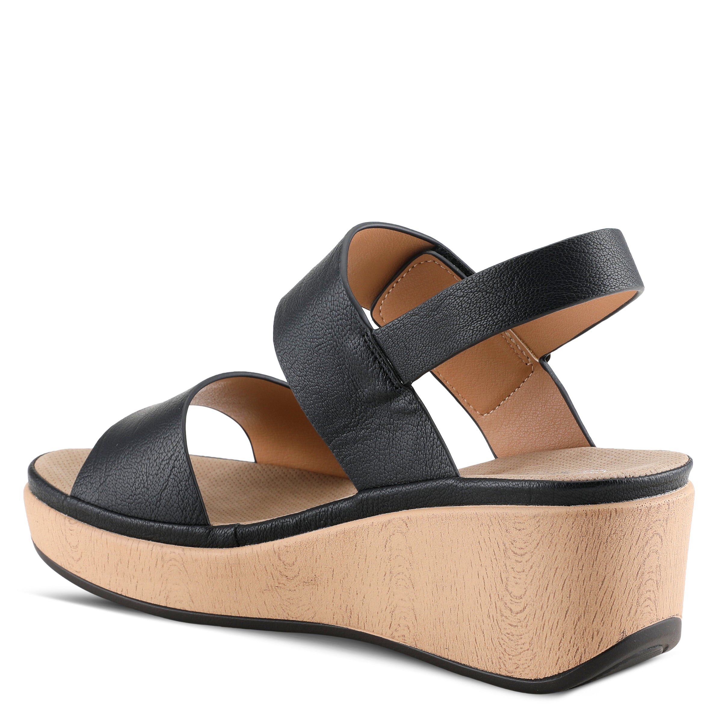 Spelta Platform Sandal, BLACK, alternate image number 6