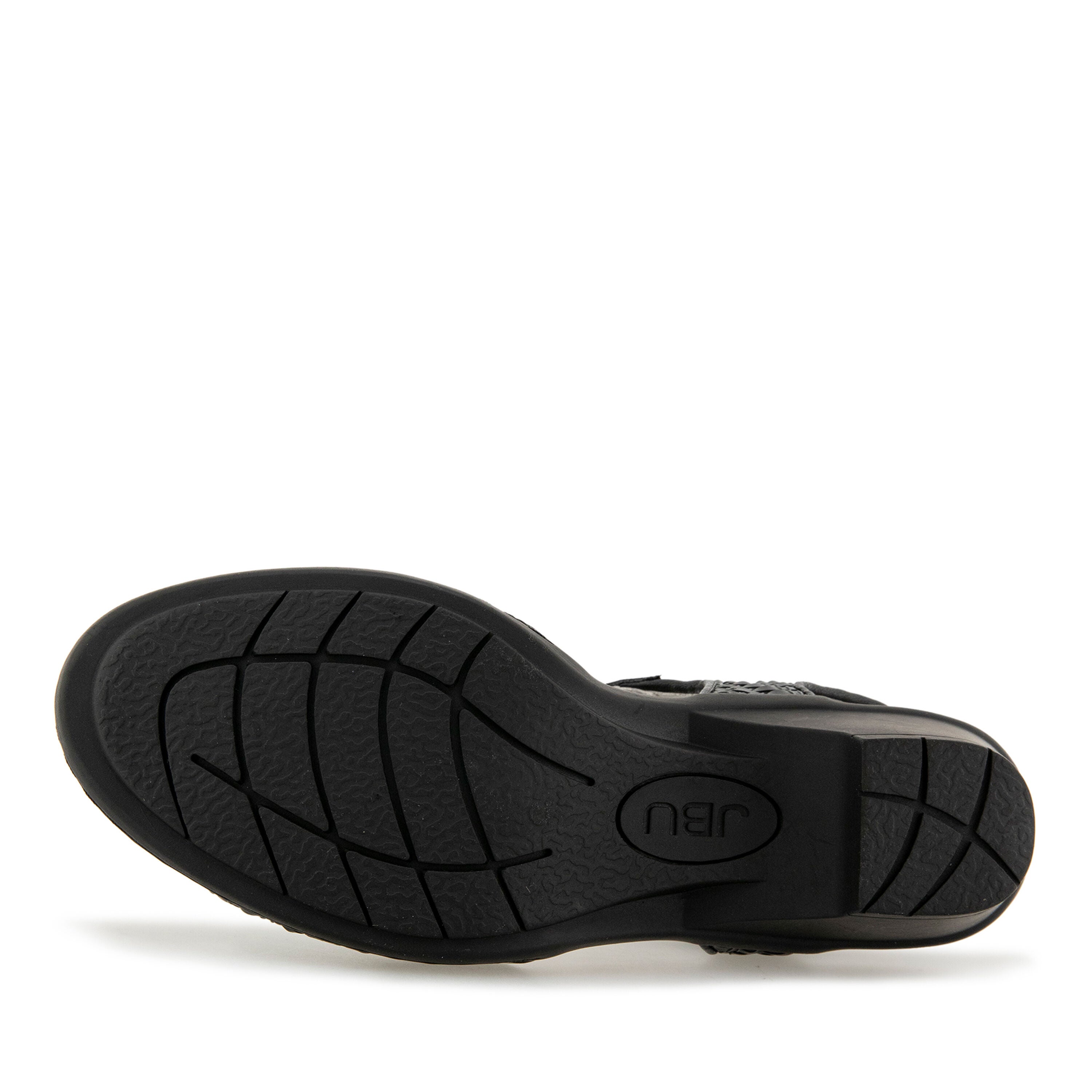 Jule Hook and Loop Wedge Sandal, BLACK, alternate image number 5