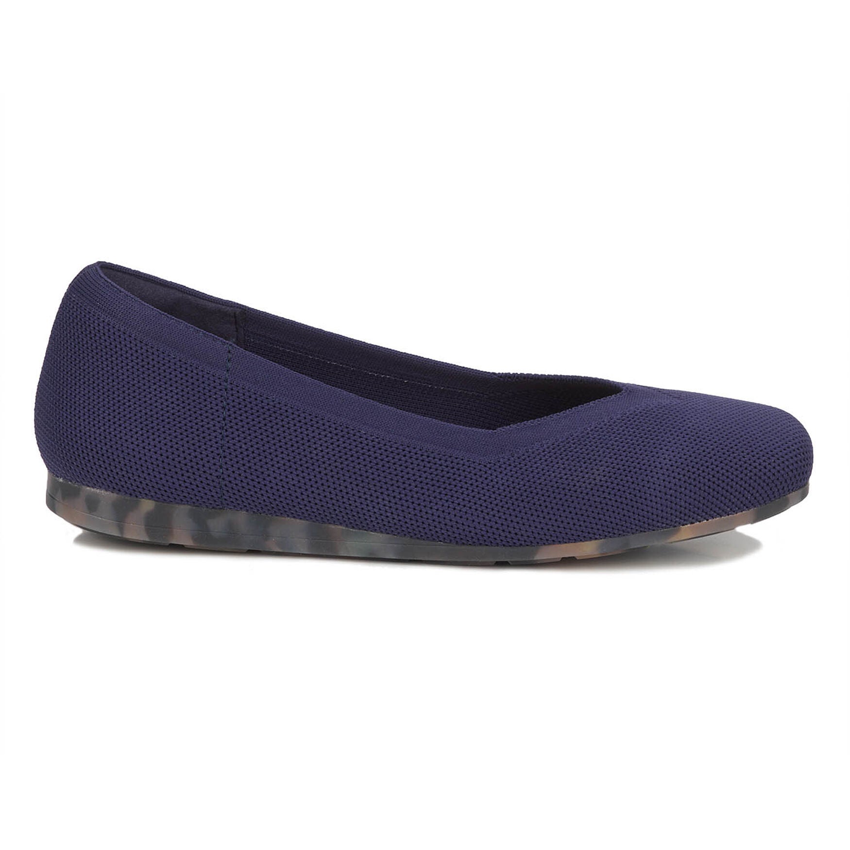 Niki Stretch Knit Flat, NAVY, alternate image number 2