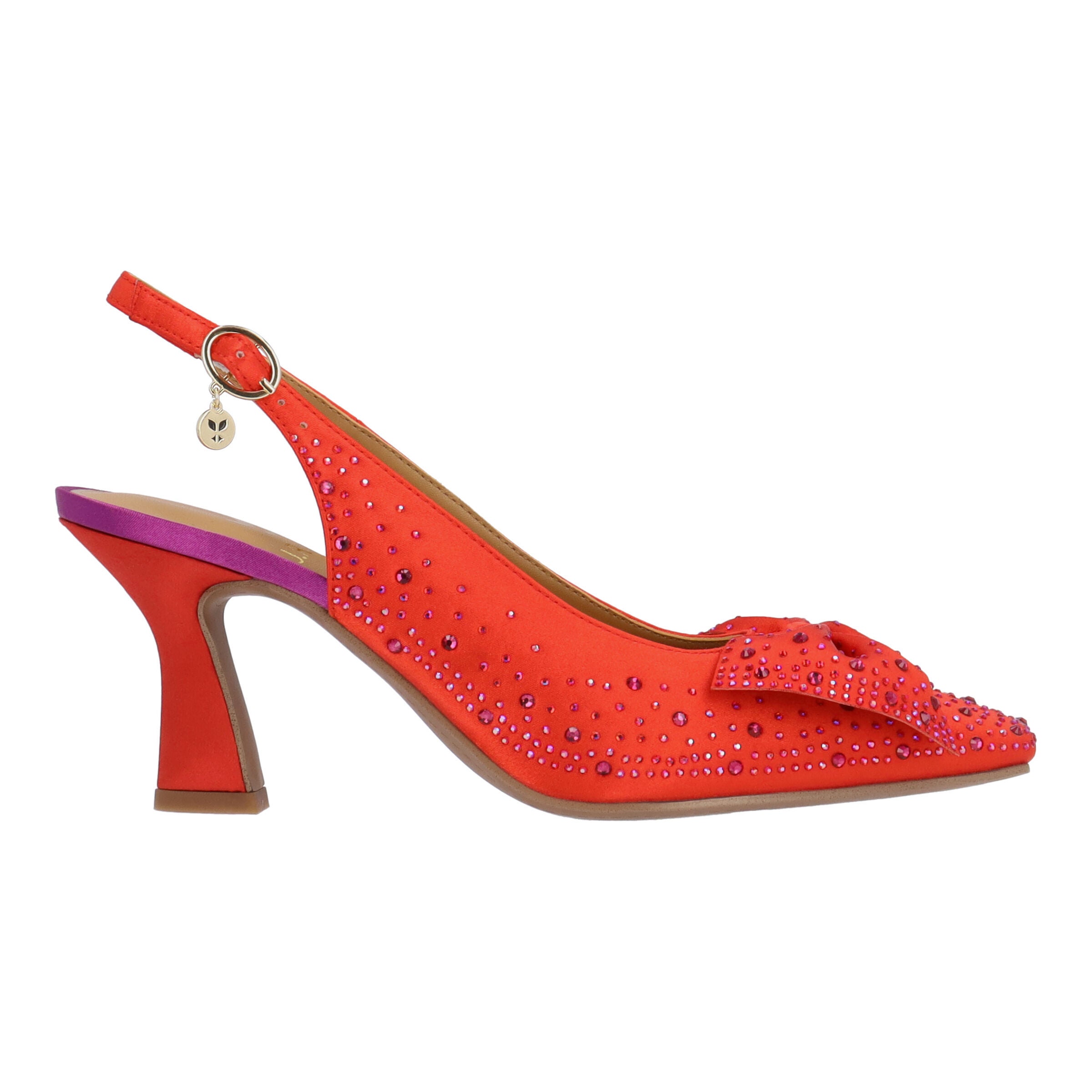 Harlan Slingback Pump, RED PURPLE, alternate image number 3