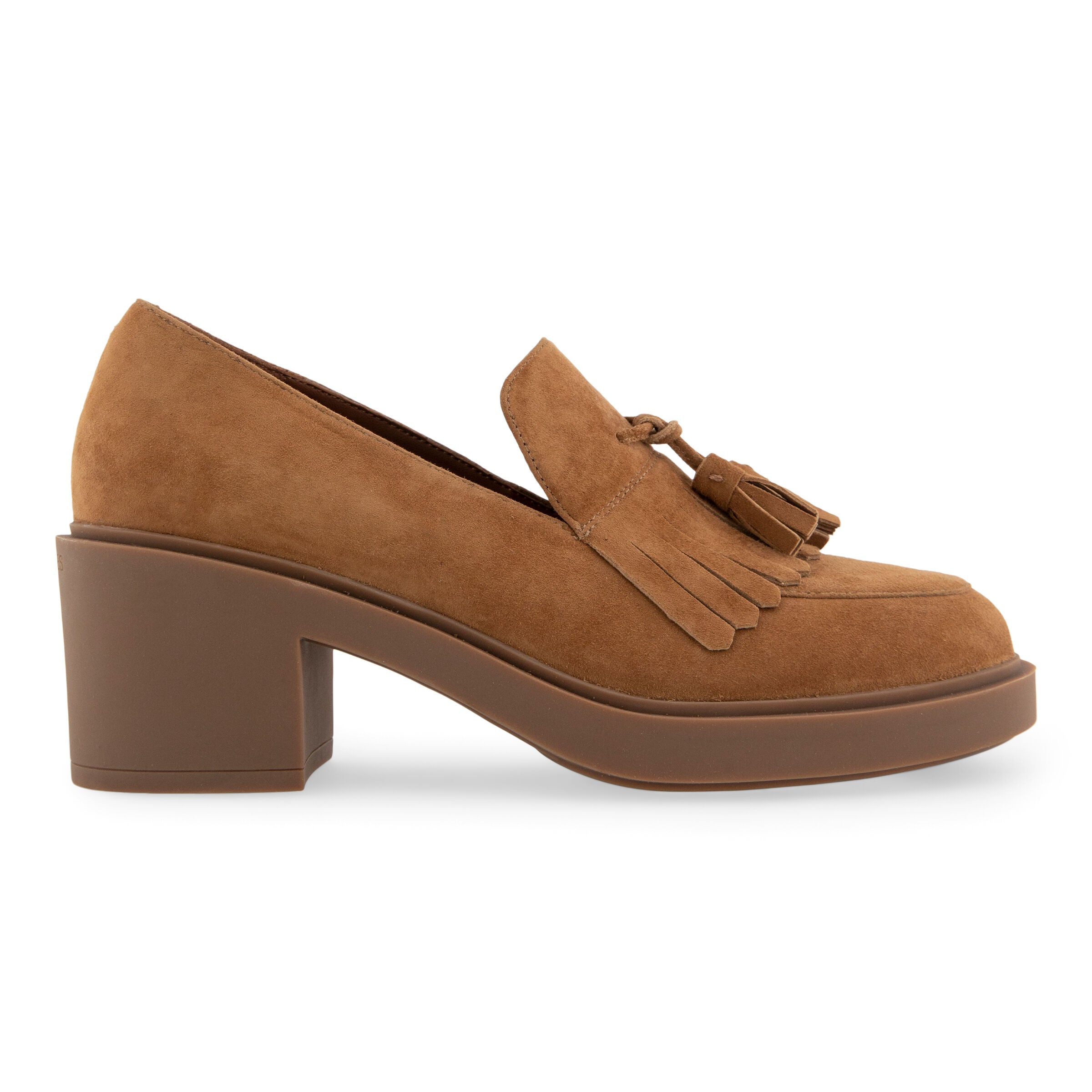 Gibes Block Heel Loafer, TOBACCO, alternate image number 2