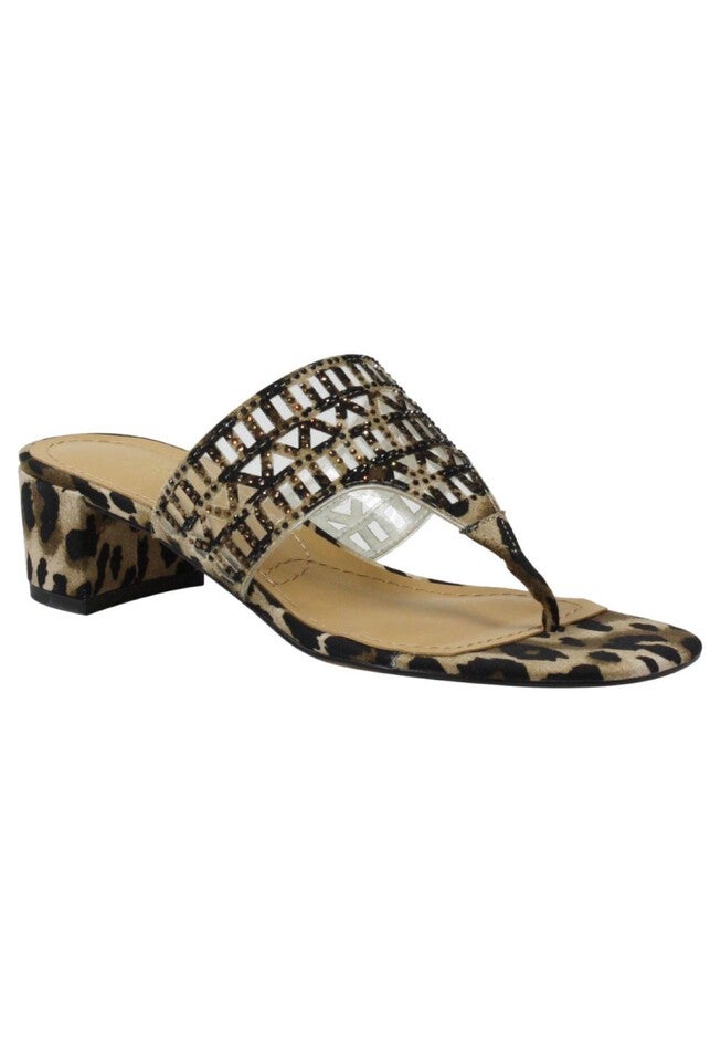 Chenelle Slingback , BLACK BROWN ANIMAL, hi-res image number null