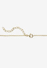 Gold-Plated Diamond Accent Cluster Pendant with 18" Chain, , on-hover image number null