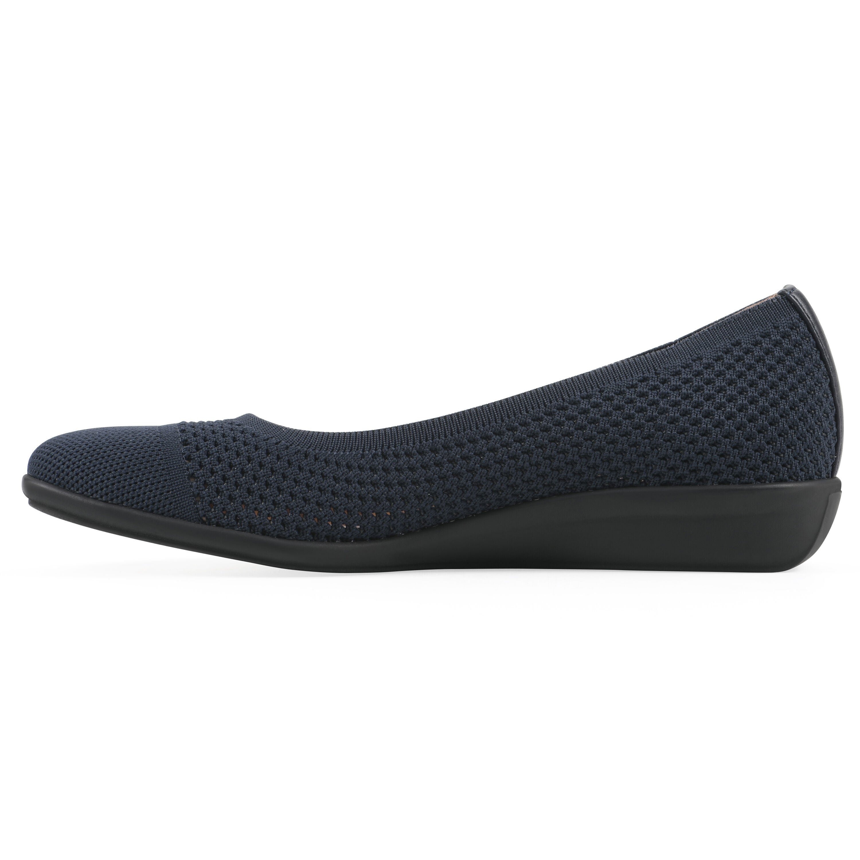 Florian Ballet Flat, NAVY FABRIC, alternate image number 3