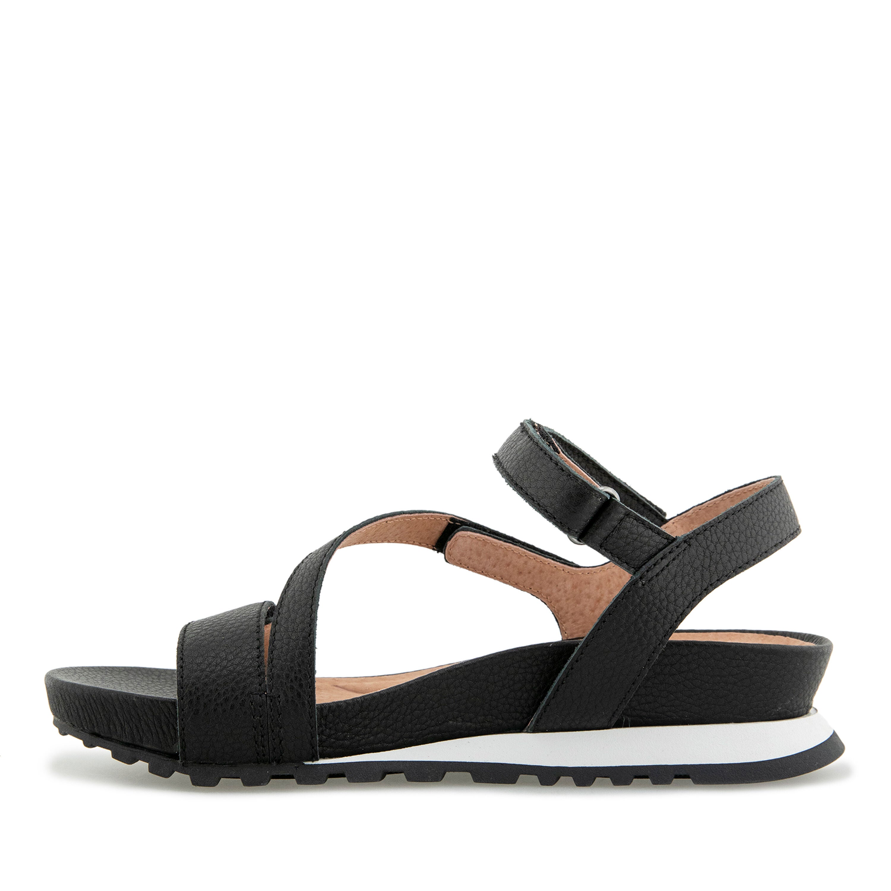 Liza Casual Wedge Sandal, BLACK, alternate image number 3