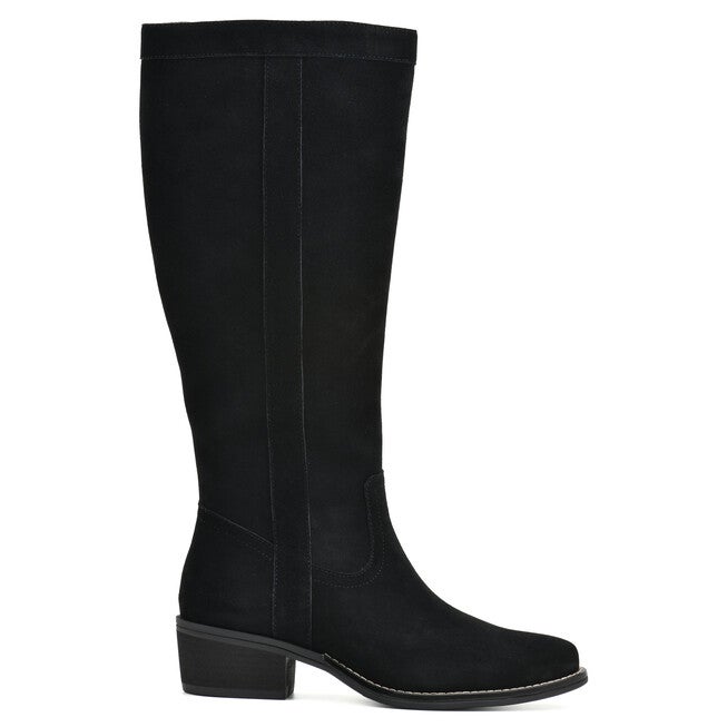 Altitude Wide Calf Tall Shaft Boot, BLACK SUEDE, alternate image number 2