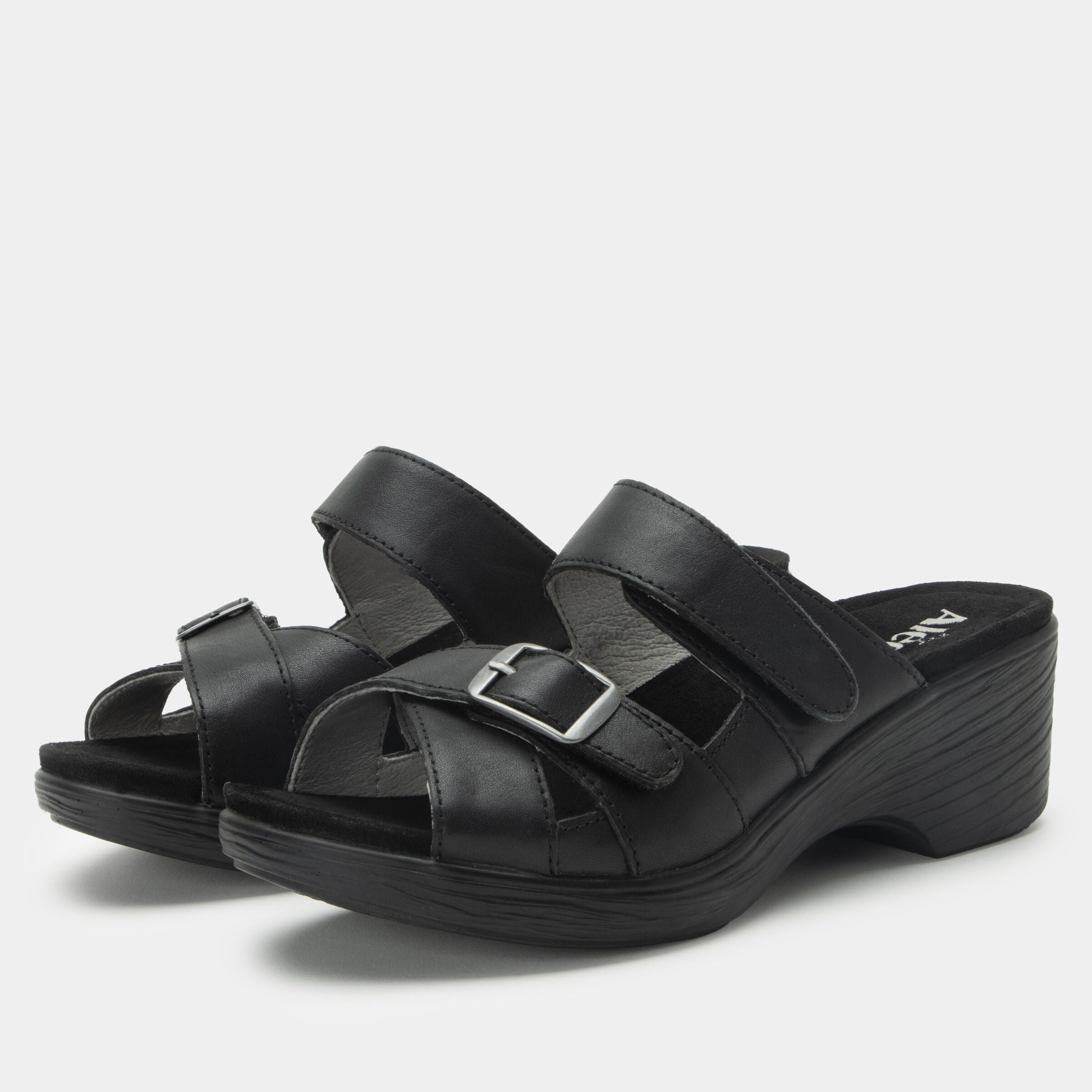 Sierra Wedge Sandal, BLACK, hi-res image number 0