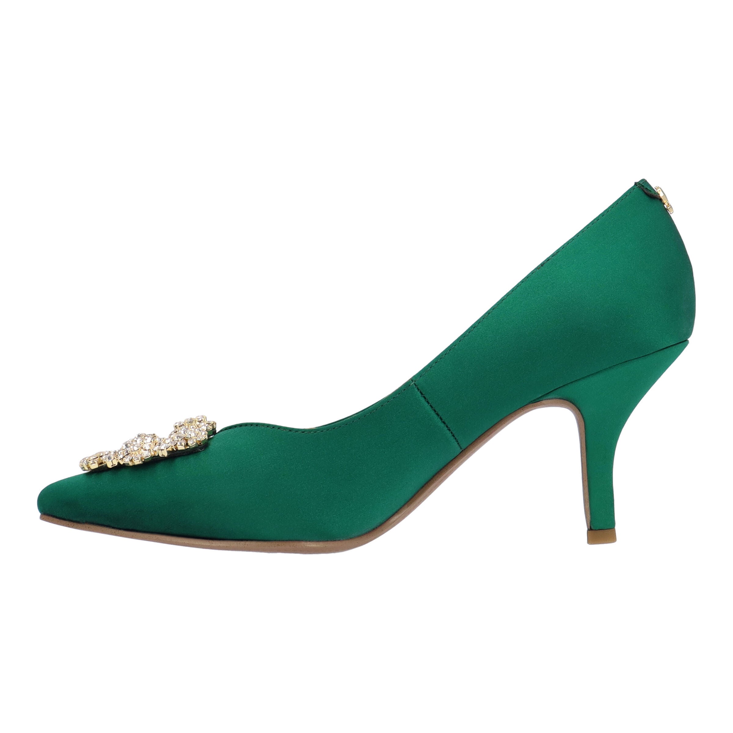 Ezara Slip-On Pump, EMERALD, alternate image number 4
