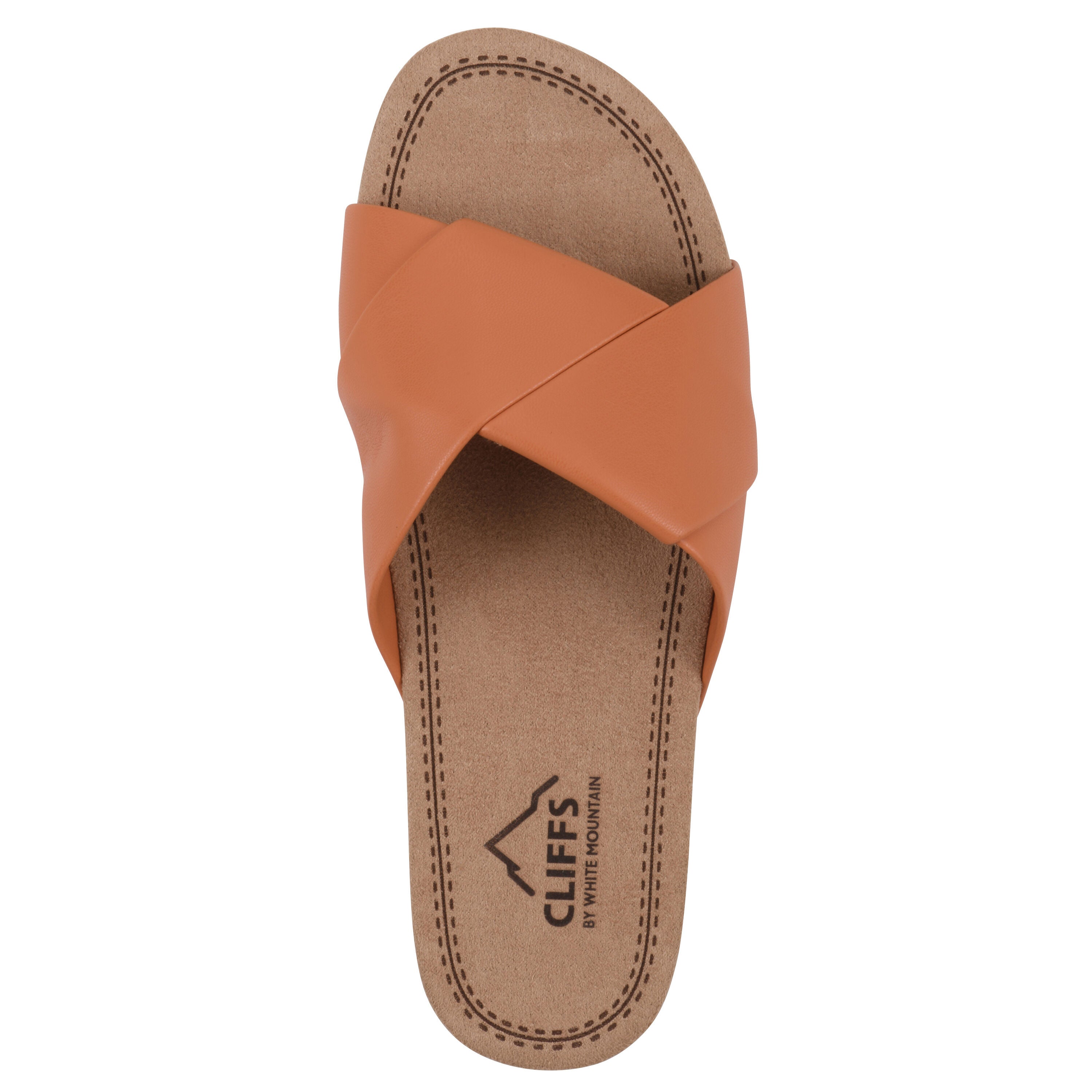 Tincie Slide Sandal, ORANGE SMOOTH, alternate image number 4