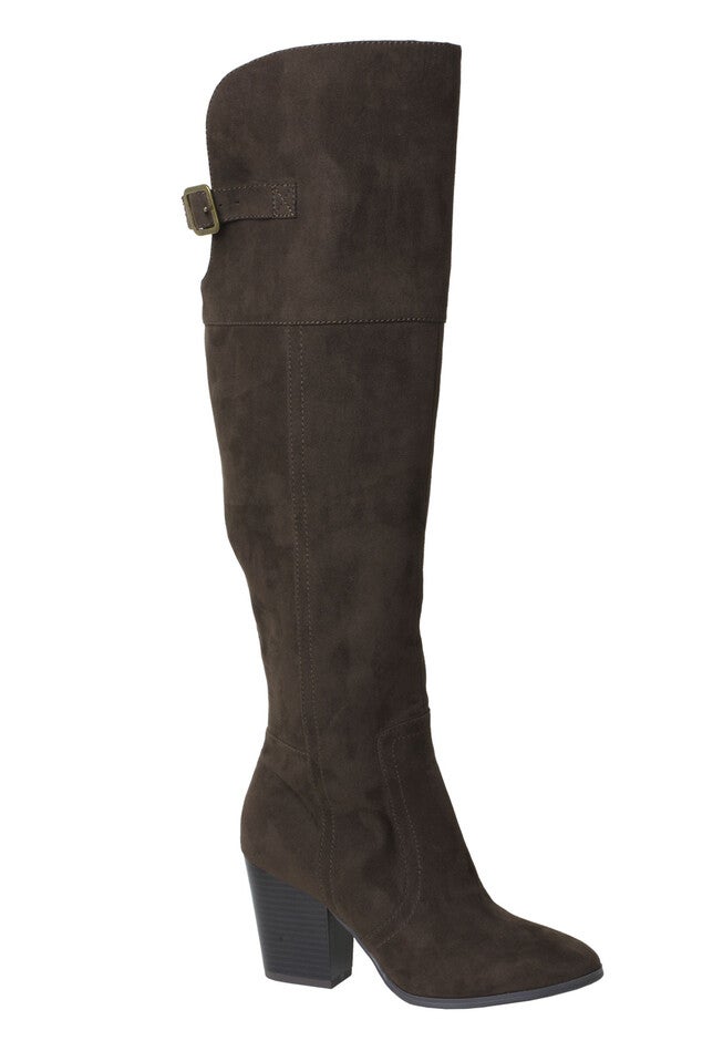 Maxwell Boots by Easy Street®, BROWN SUPER SUEDE, hi-res image number null