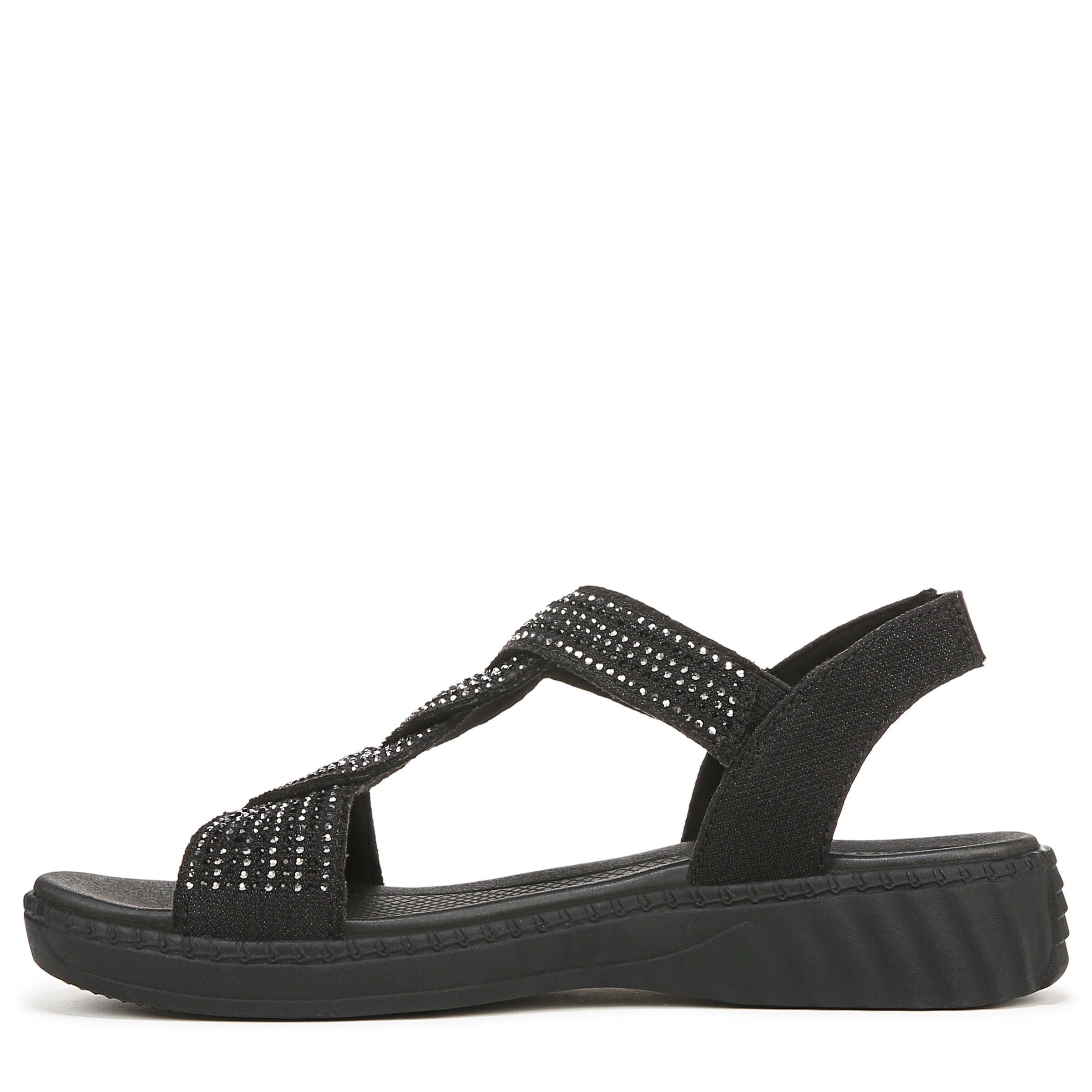 Lilly Bright Sandal, BLACK STRETCH, alternate image number 5