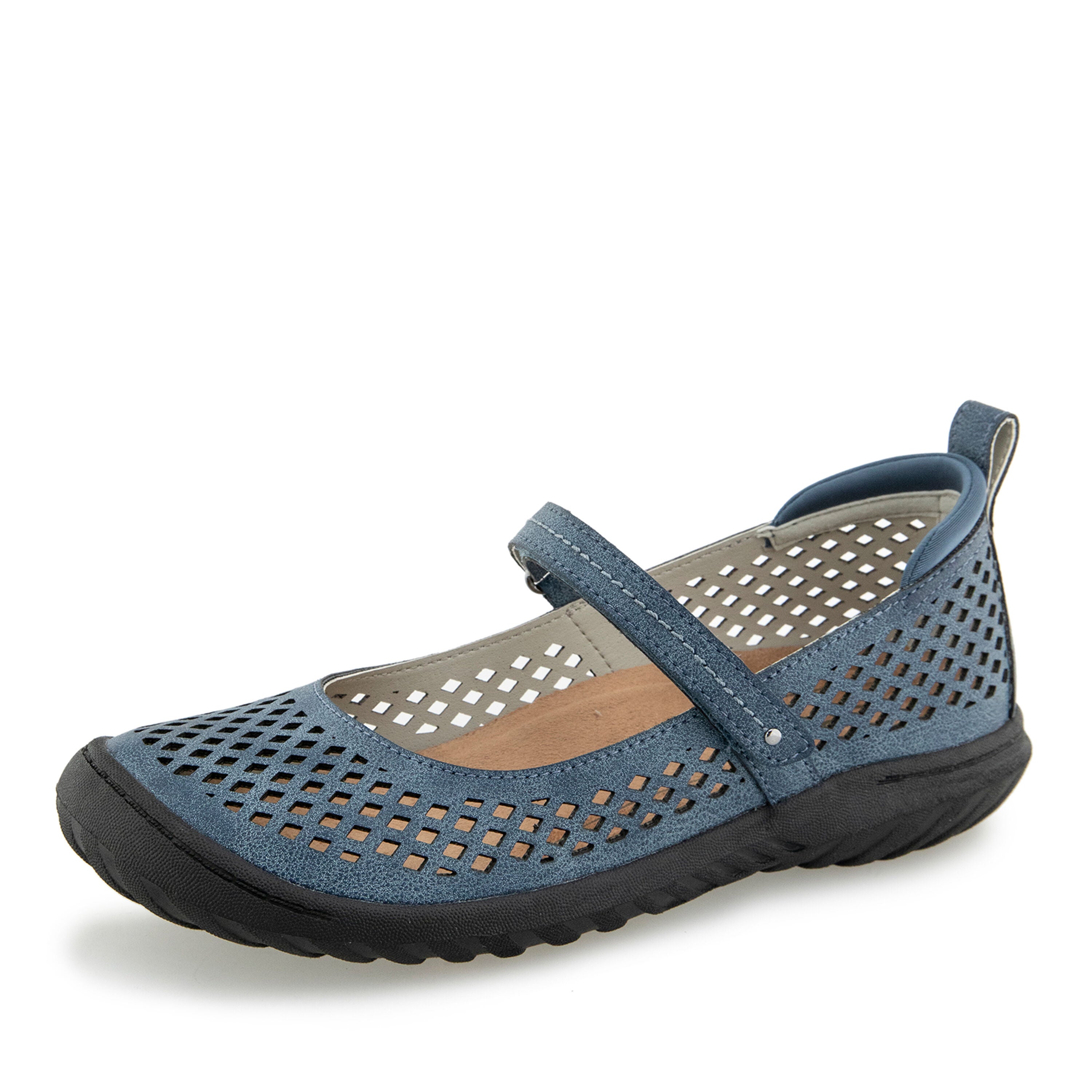 Bee Hook and Loop Mary Jane, DENIM, alternate image number 6