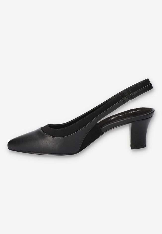 Dessa Slingback Pump, BLACK, alternate image number 4