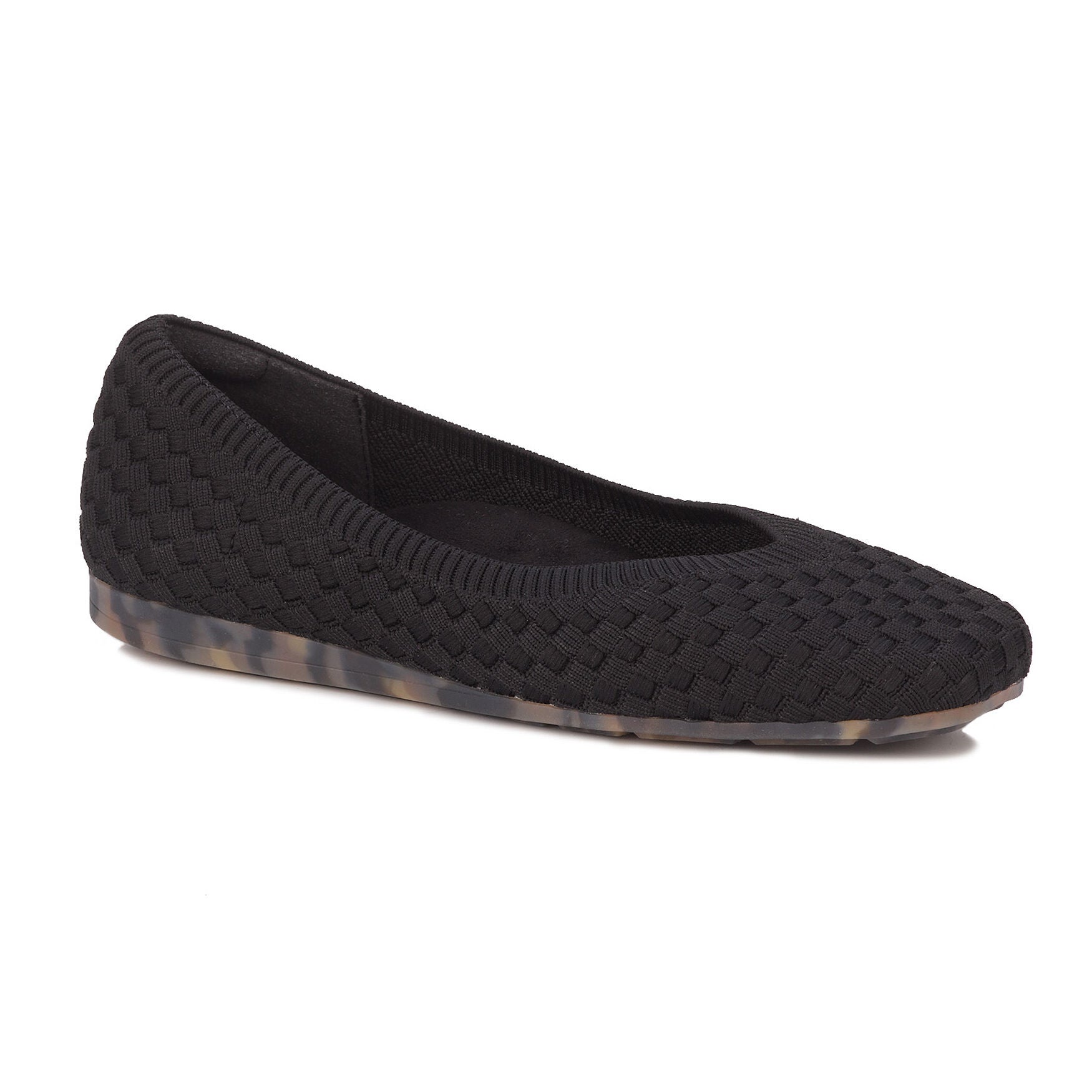 Niki Stretch Knit Flat, BLACK, hi-res image number 0