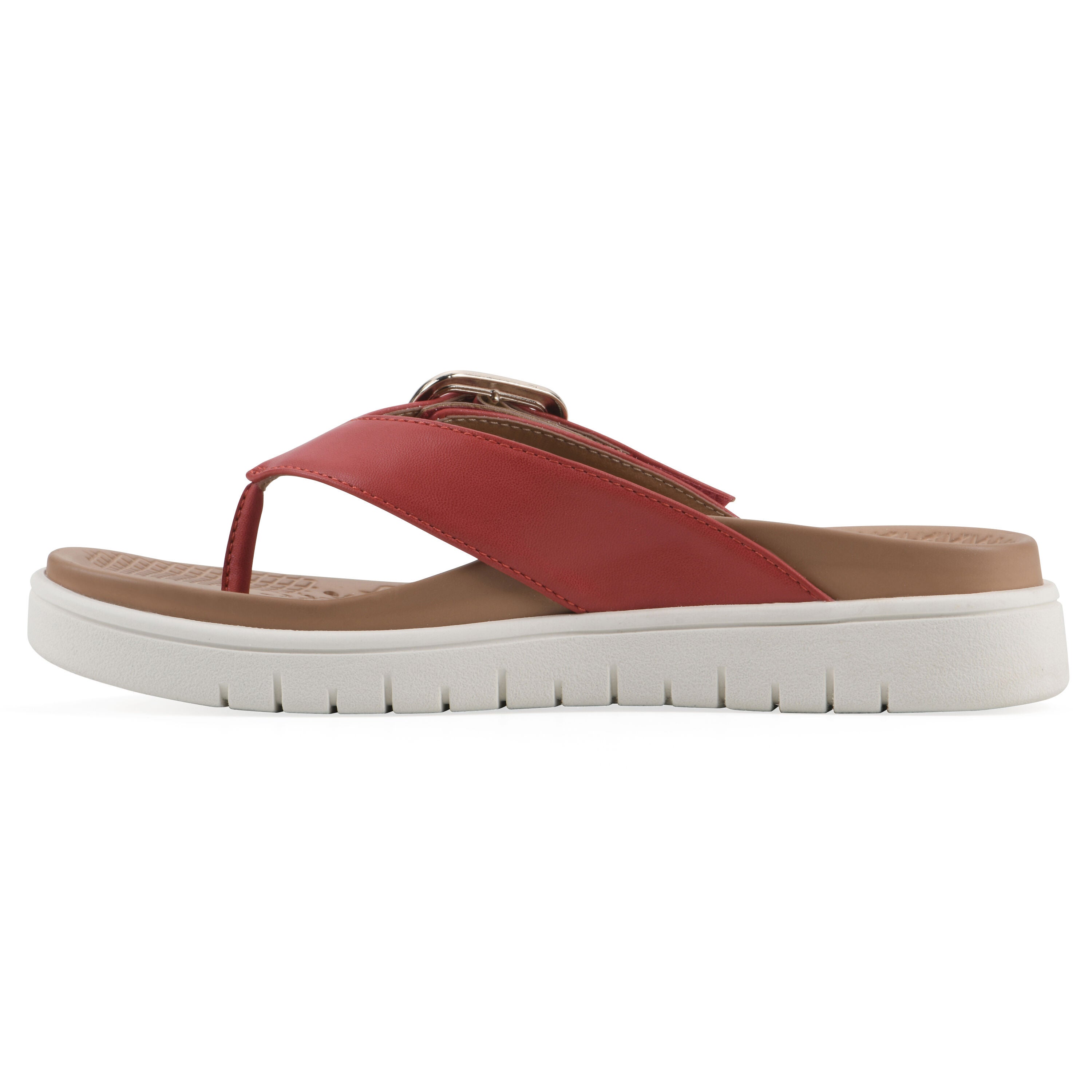 Nalla FOM Recovery Thong Sandal, CRUELLA RED SMOOTH, alternate image number 3