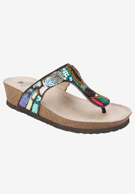 famous footwear white sandals