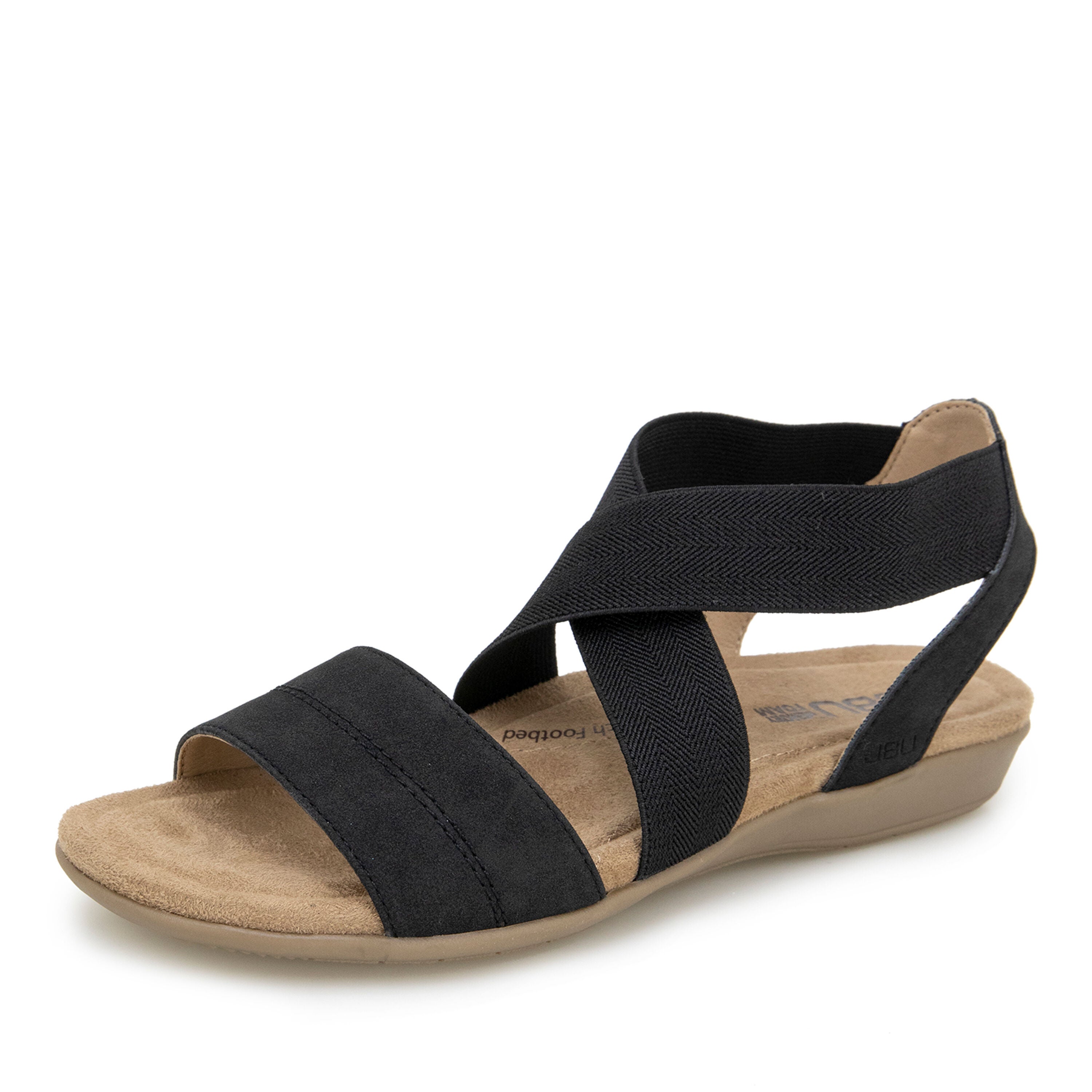 Meg Slip-On Flat Sandal, BLACK, alternate image number 6