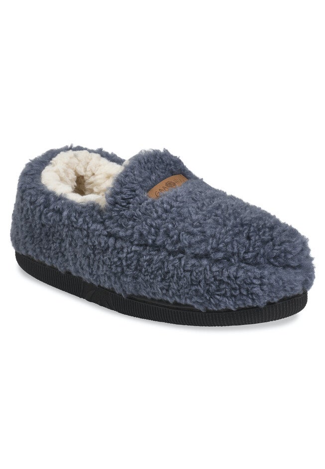 Berber Moccasin Slipper, DENIM, hi-res image number 0