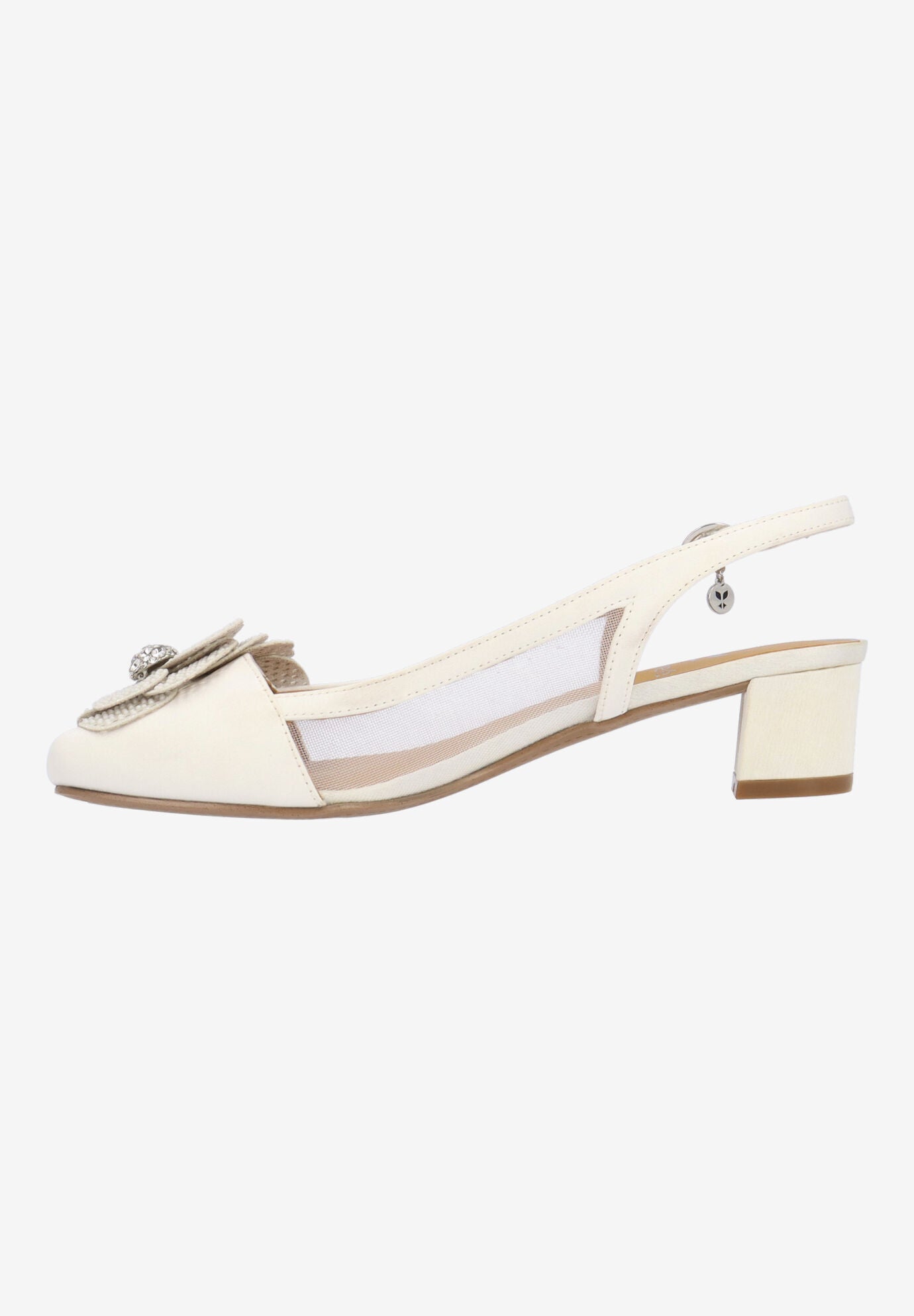Bellina Slingback Pump, WHITE, alternate image number 4