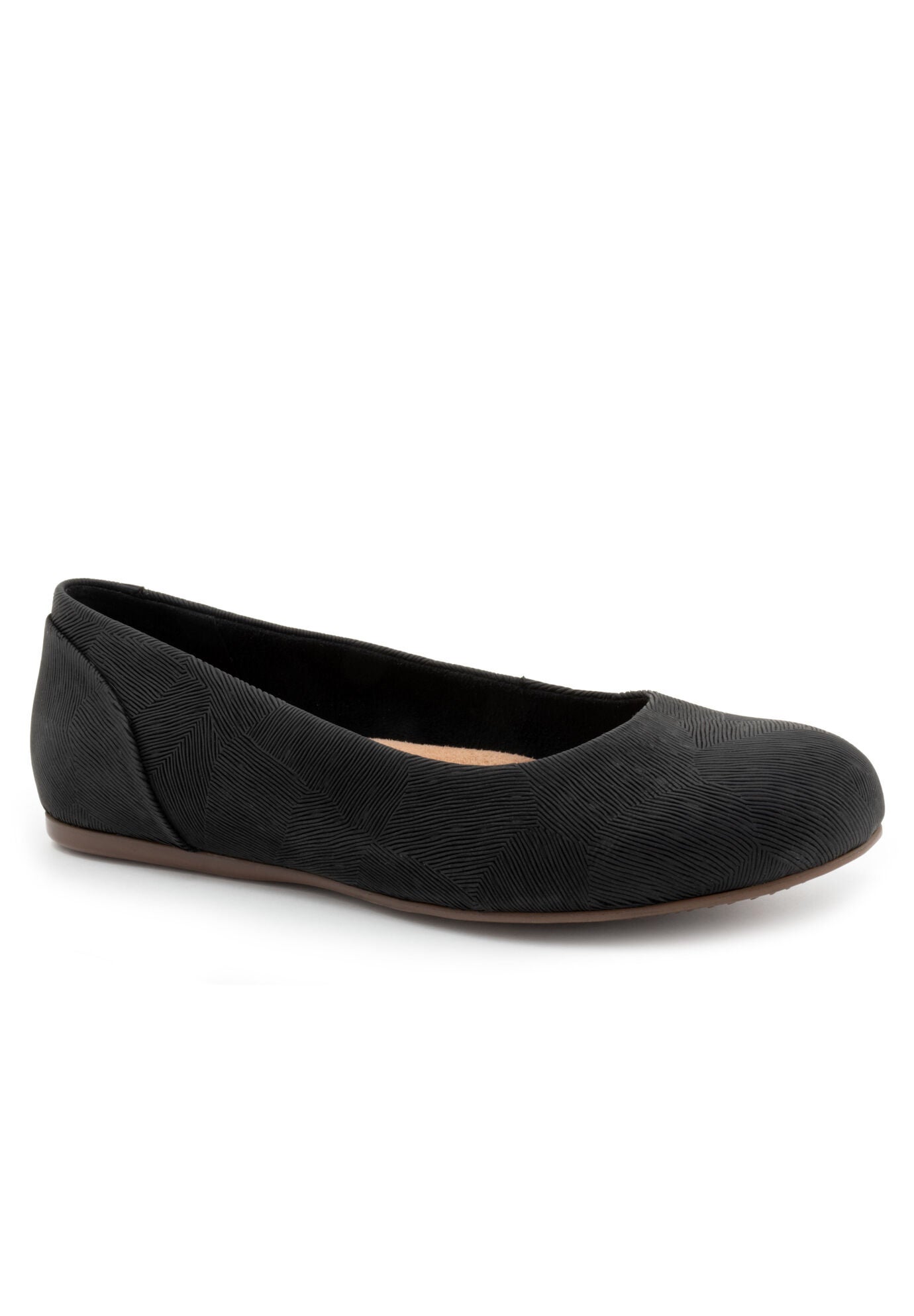Sonoma Ballerina Flat, BLACK EMBOSSED, hi-res image number 0