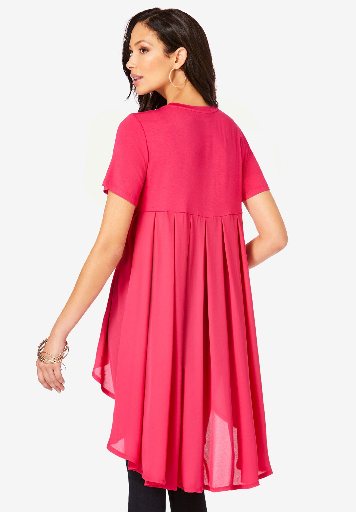 Georgette-Back Ultra Femme Tunic, , on-hover image number 1