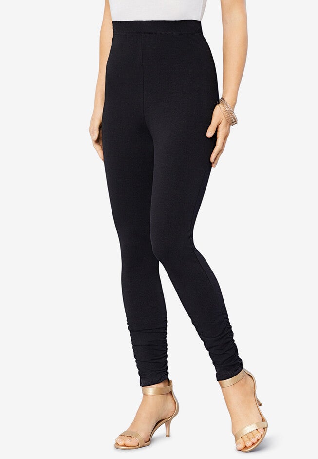 Ruched Legging, BLACK, hi-res image number 0