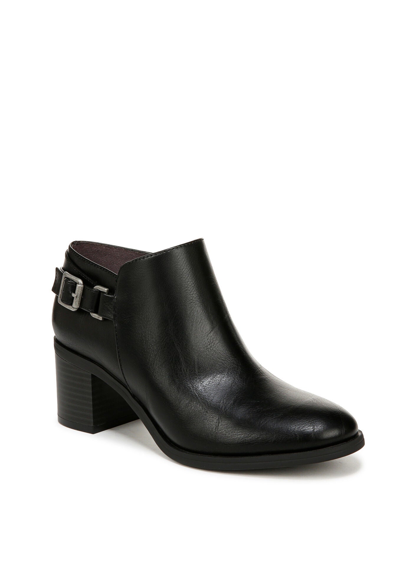 Lorelai Ankle Bootie, BLACK FAUX LEATHER, hi-res image number 0