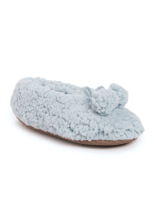 Moisturized And Infused Ballerina Sock Slippers, PEPPERMINT, hi-res image number 0