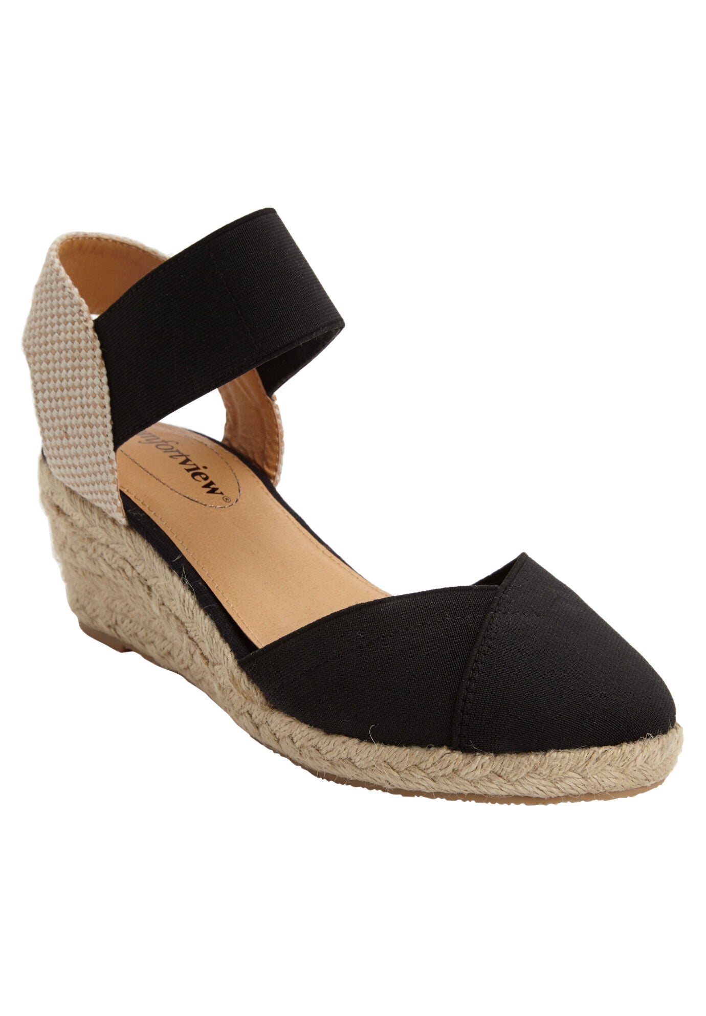 wide width closed toe espadrilles