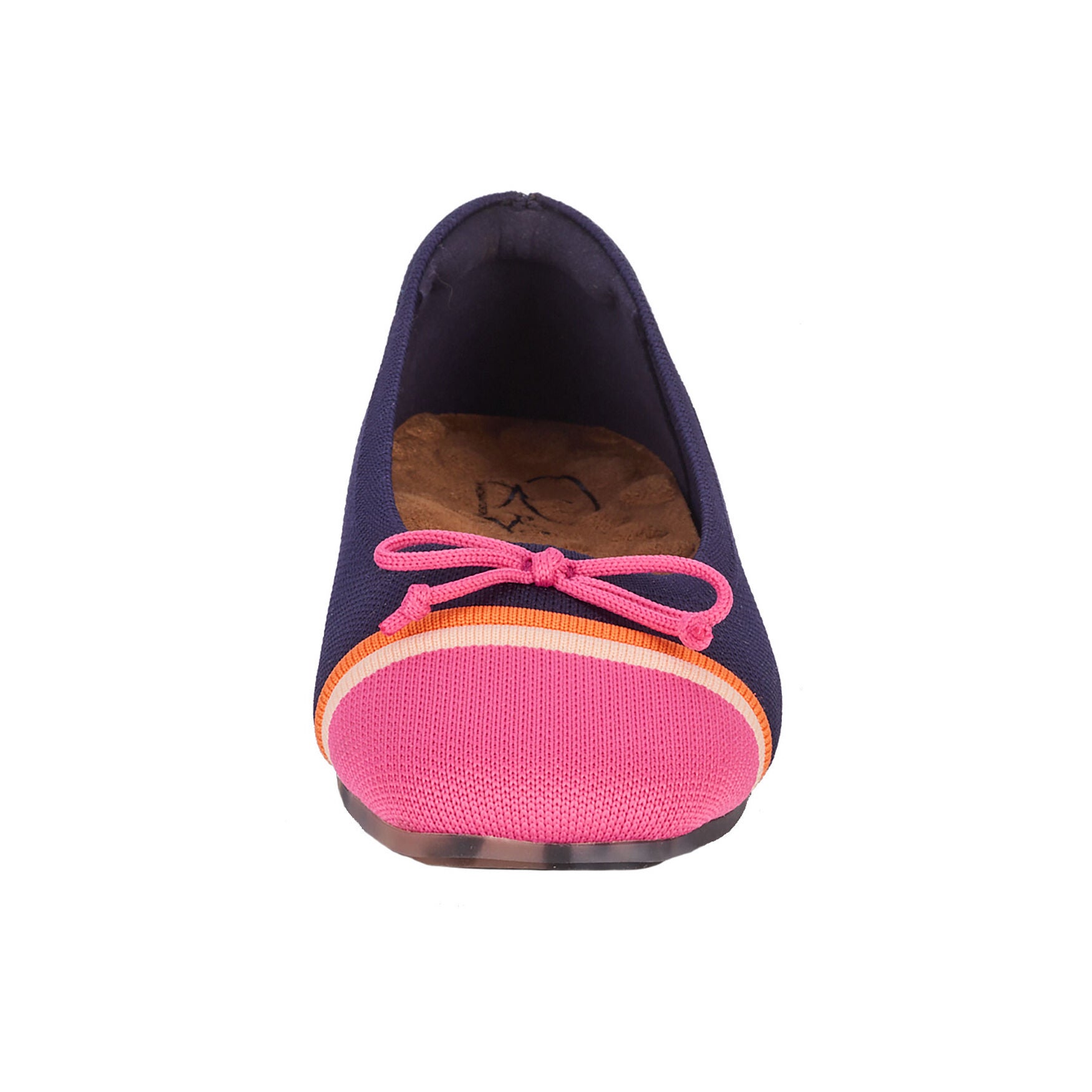Noelle Knit Flat, NAVY PINK KNIT, alternate image number 4