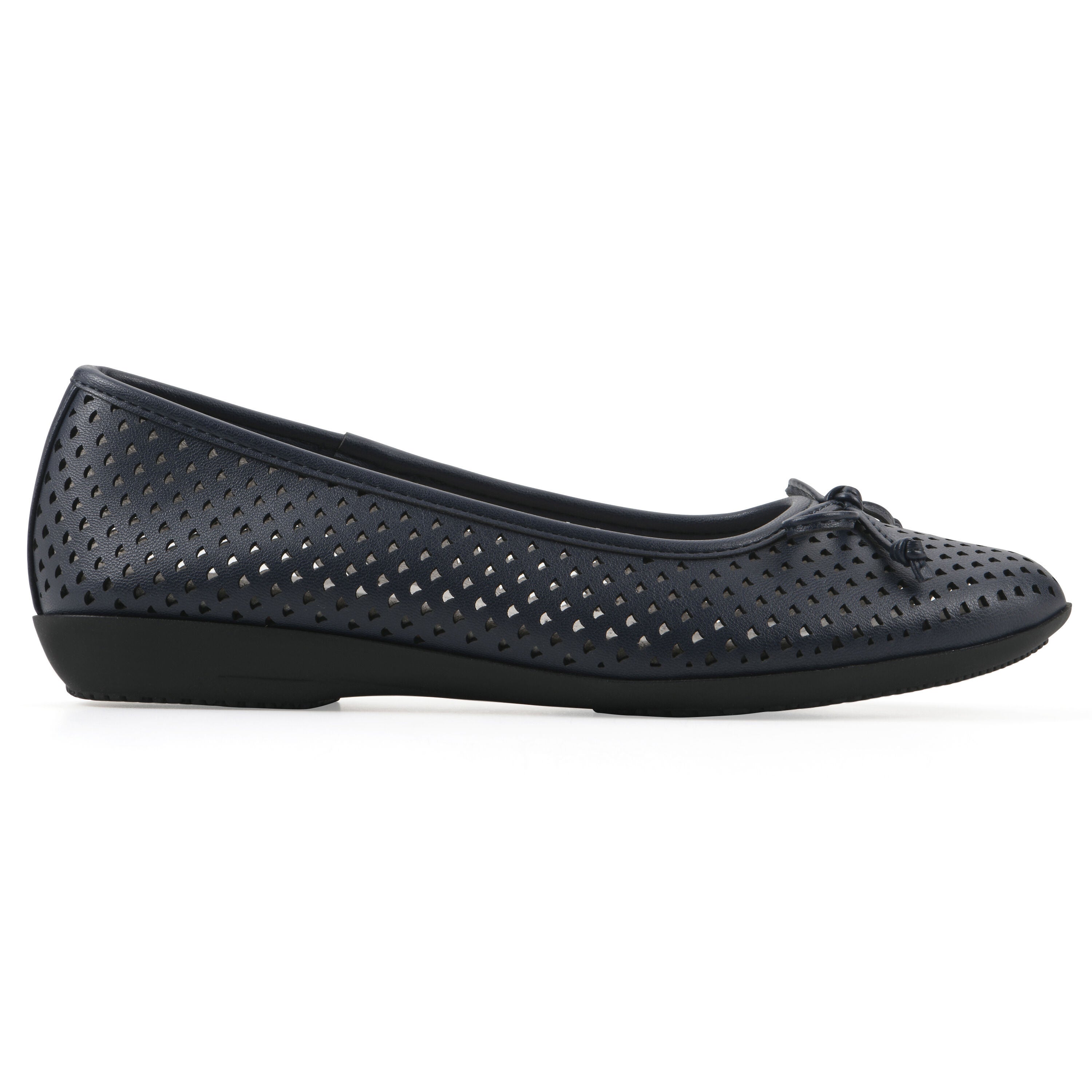 Carris Ballet Flat, NAVY SMOOTH, alternate image number 2