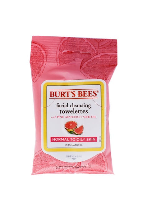 Facial Cleansing Towelettes Pink Grapefruit -10 Count Towelettes, O, hi-res image number null
