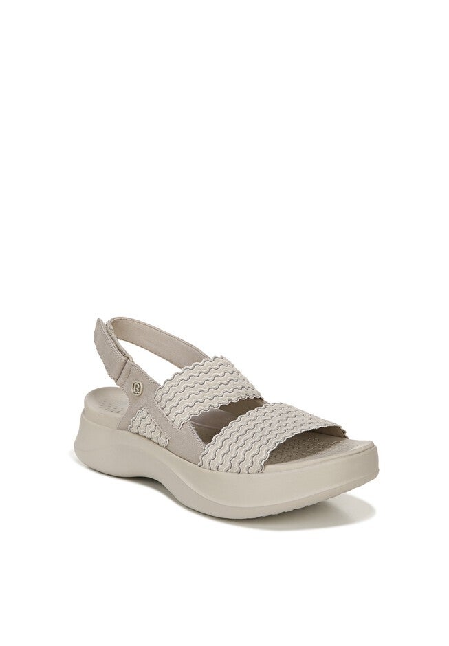 Plush Sandals , TAUPE WAVY STRIPE, hi-res image number null