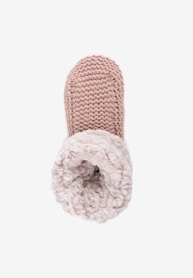 Sherpa Cuff Slipper Bootie, , alternate image number null