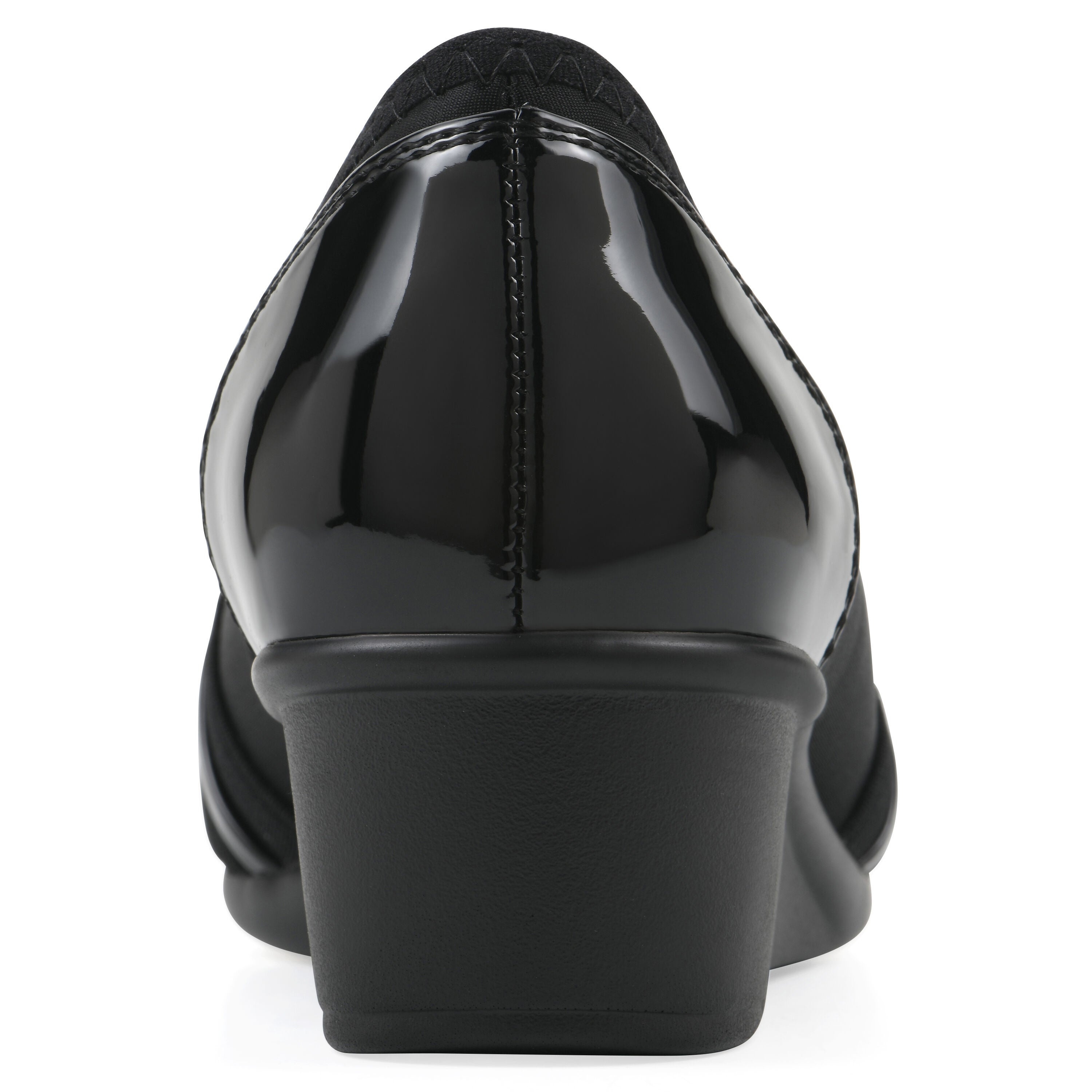 Boldest Peep Toe Wedge, BLACK NYLON, on-hover image number 1