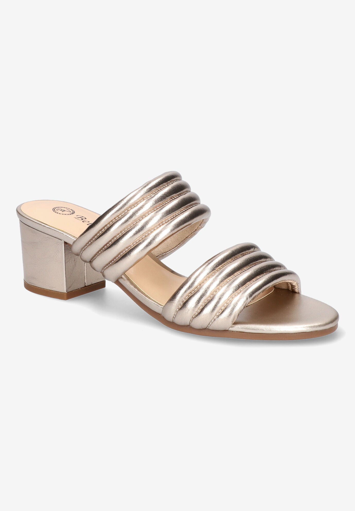 Georgette Sandal, CHAMPAGNE LEATHER, hi-res image number 0