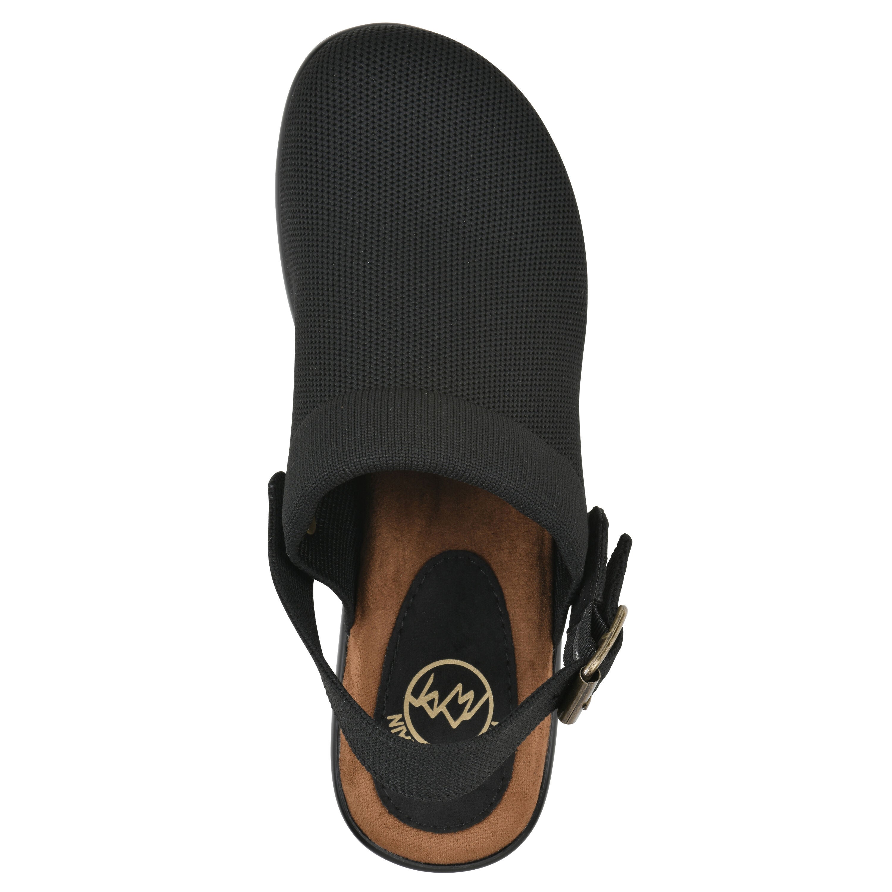 Viable Slingback Clog, BLACK FABRIC, alternate image number 4