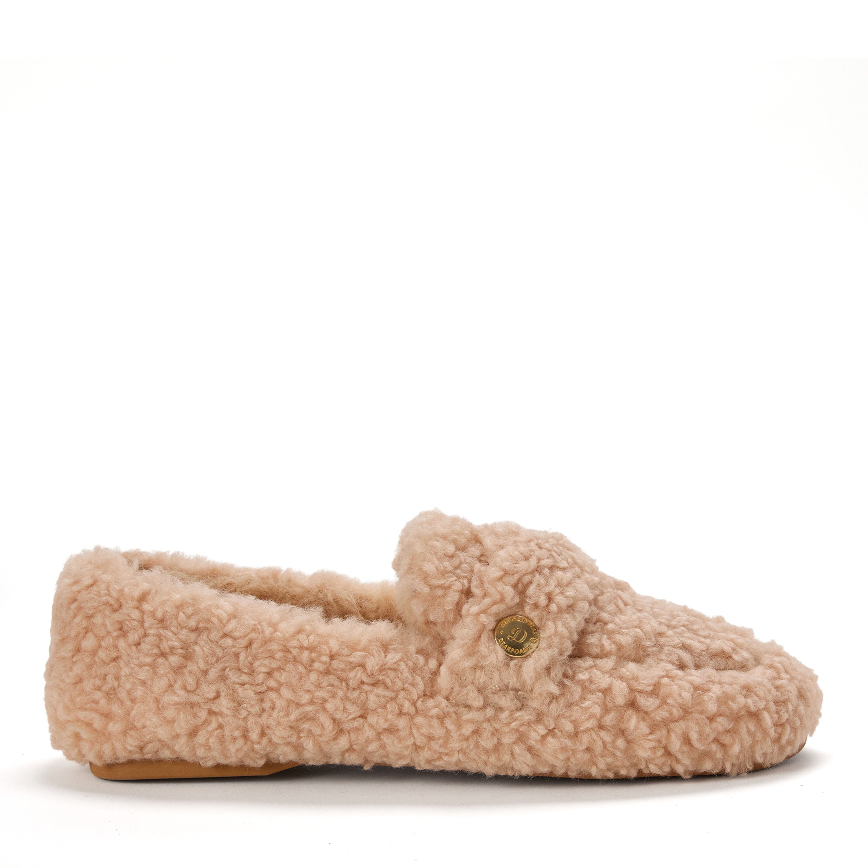 Madeline Luxe Teddy Loafer, LATTE, alternate image number 2