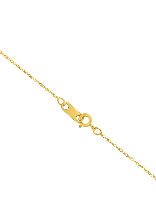 Solid Yellow Gold Slim And Dainty Rope Chain Necklace Unisex Chain 16 inches, , alternate image number null