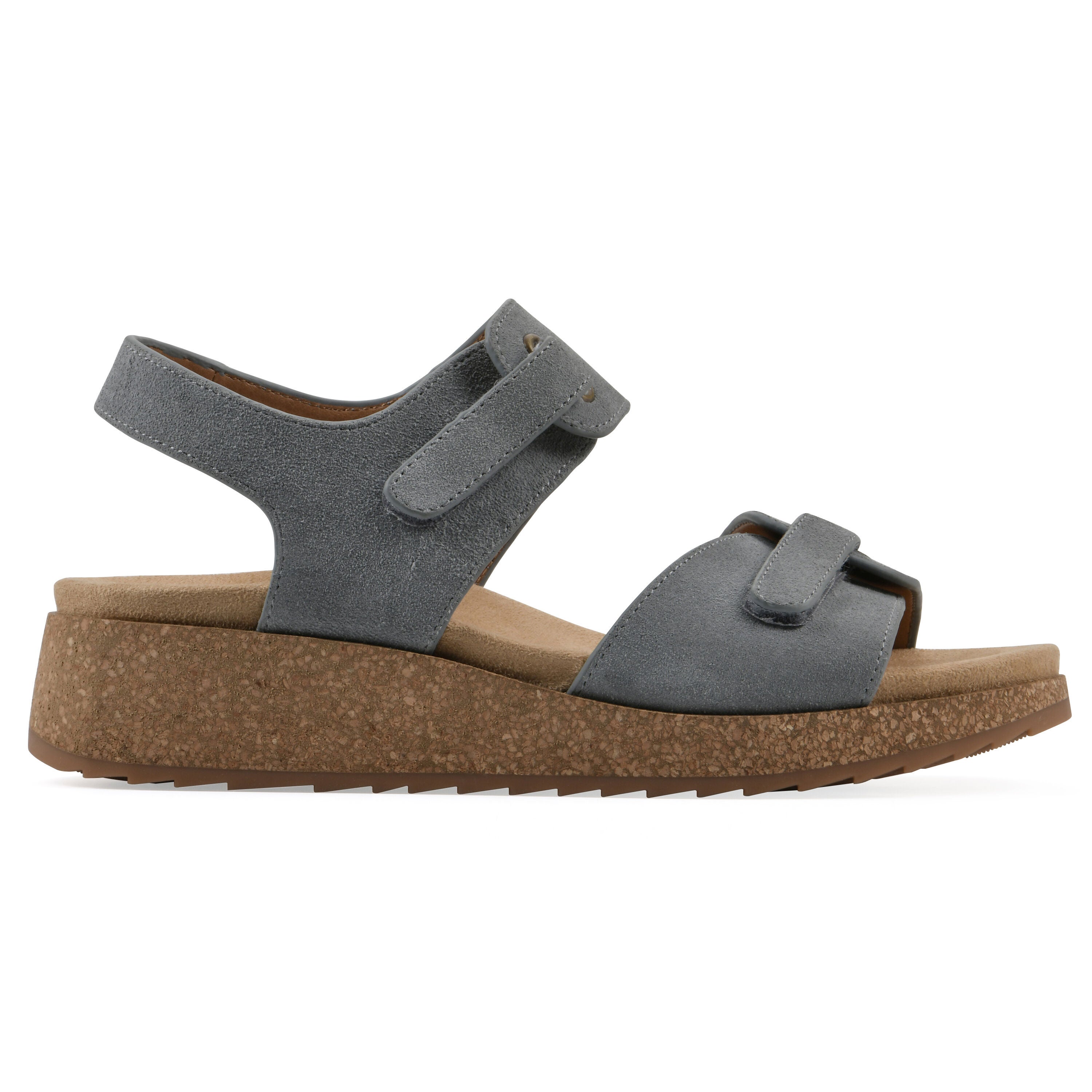 Gelato Wedge Sandal, BLUE SUEDE, alternate image number 2