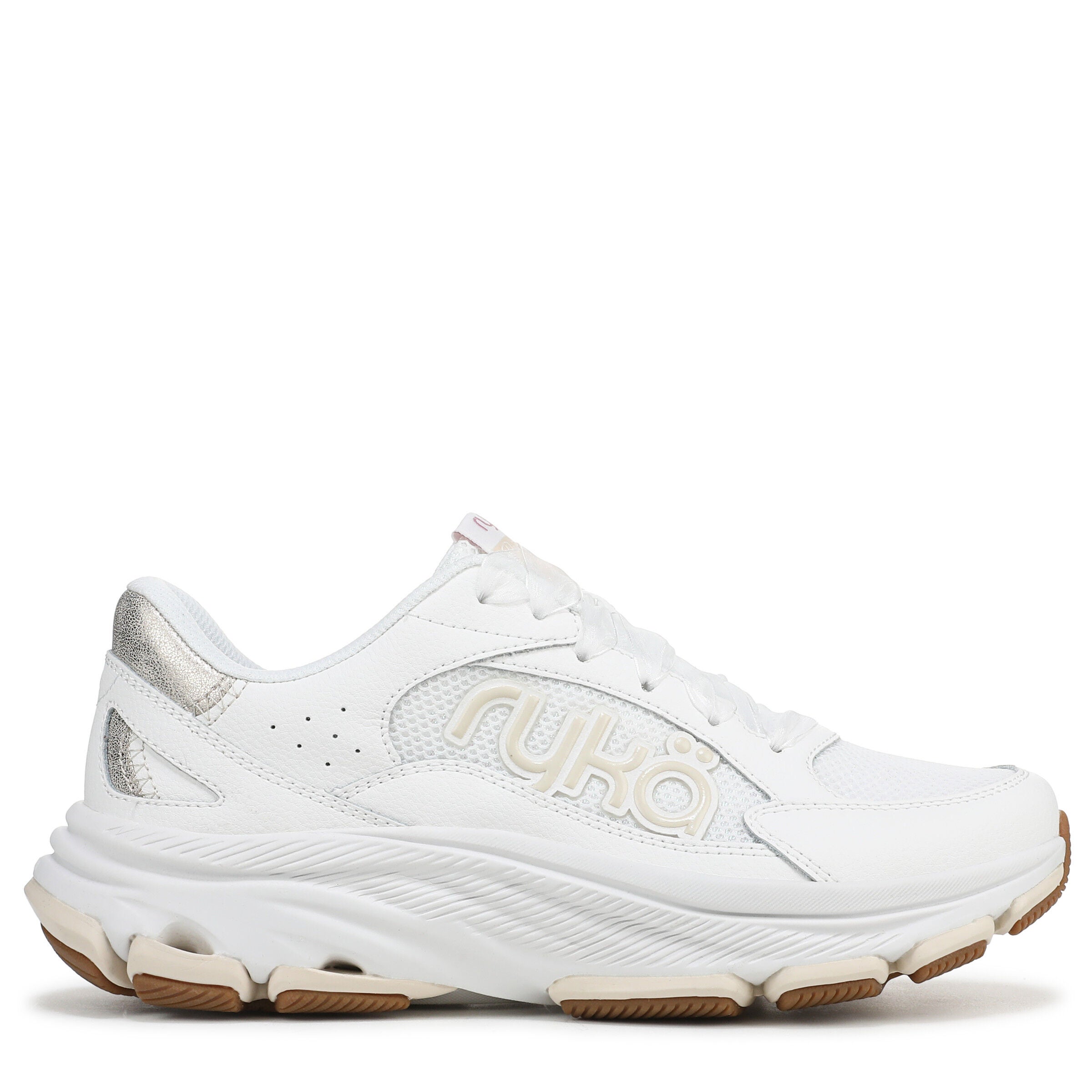 Devotion X Max Classic Walking Sneaker, WHITE LEATHER, alternate image number 3